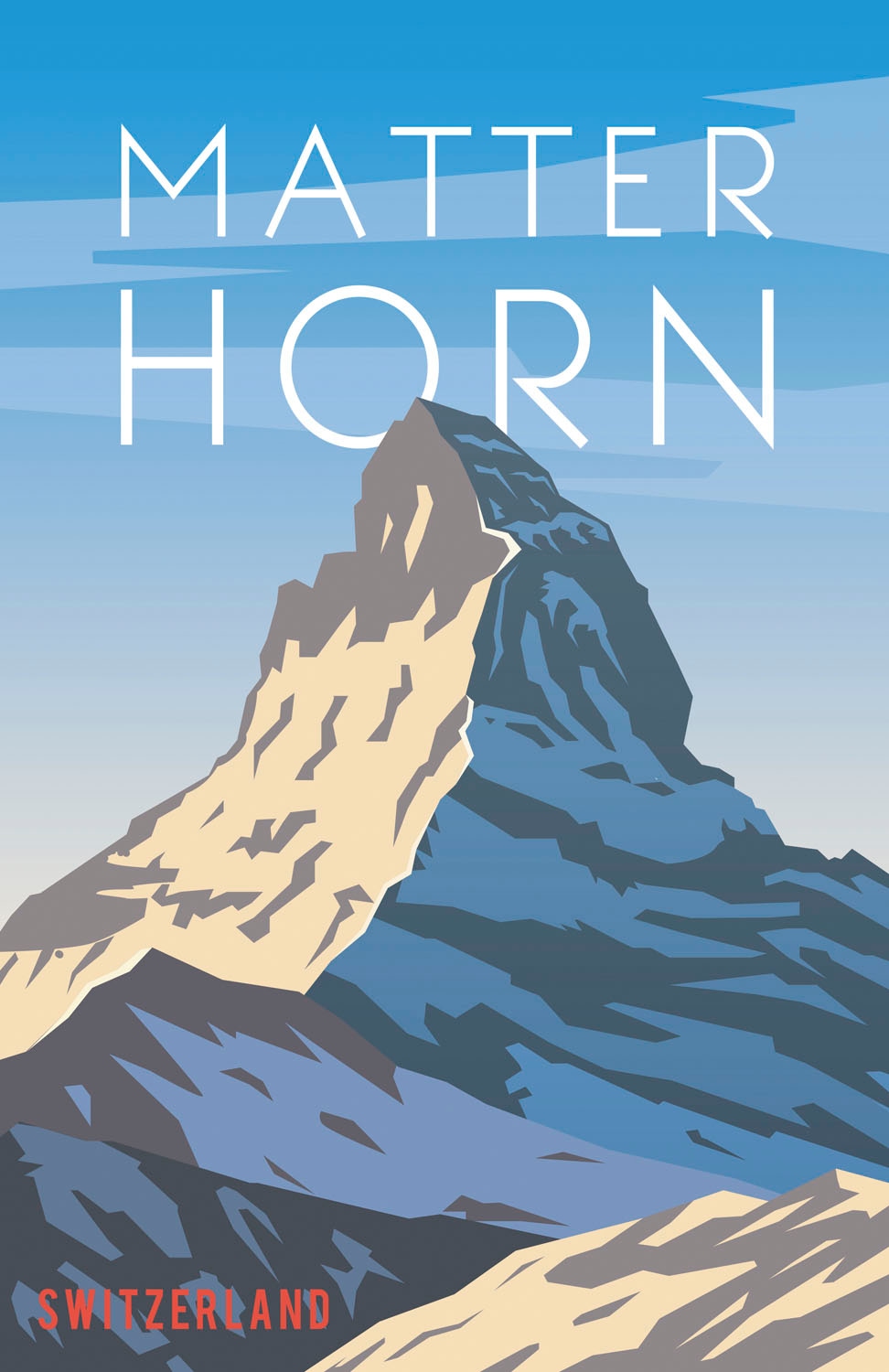 queence Metallbild »Matterhorn III«, Berge & Alpenbilder, (1 St.), Stahlschilder