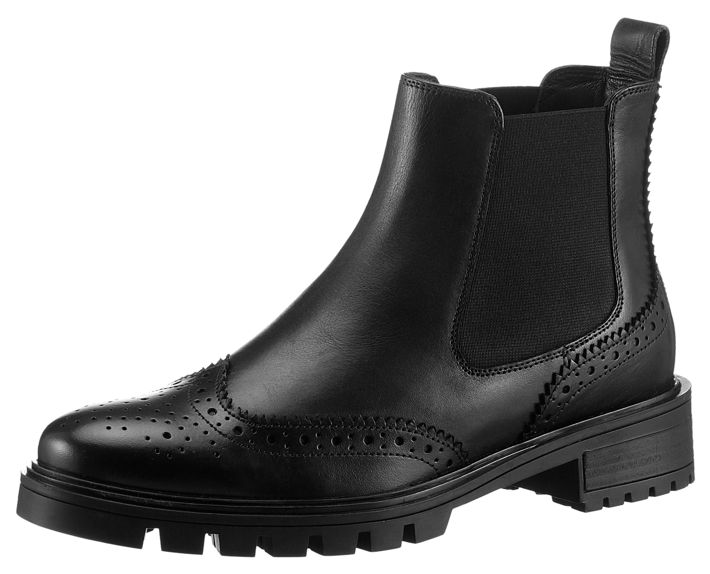 Chelseaboots »TULSA«, Stiefelette, Schlupfboots mit Lyralochung, G-Weite (weit)