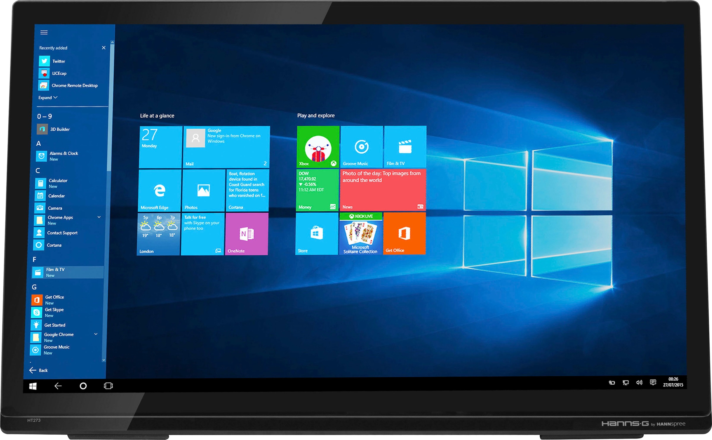 Hannspree LED-Monitor »HT273HPB«, 68,58 cm/27 Zoll, 1920 x 1080 px, Full HD, 8 ms Reaktionszeit, 60 Hz