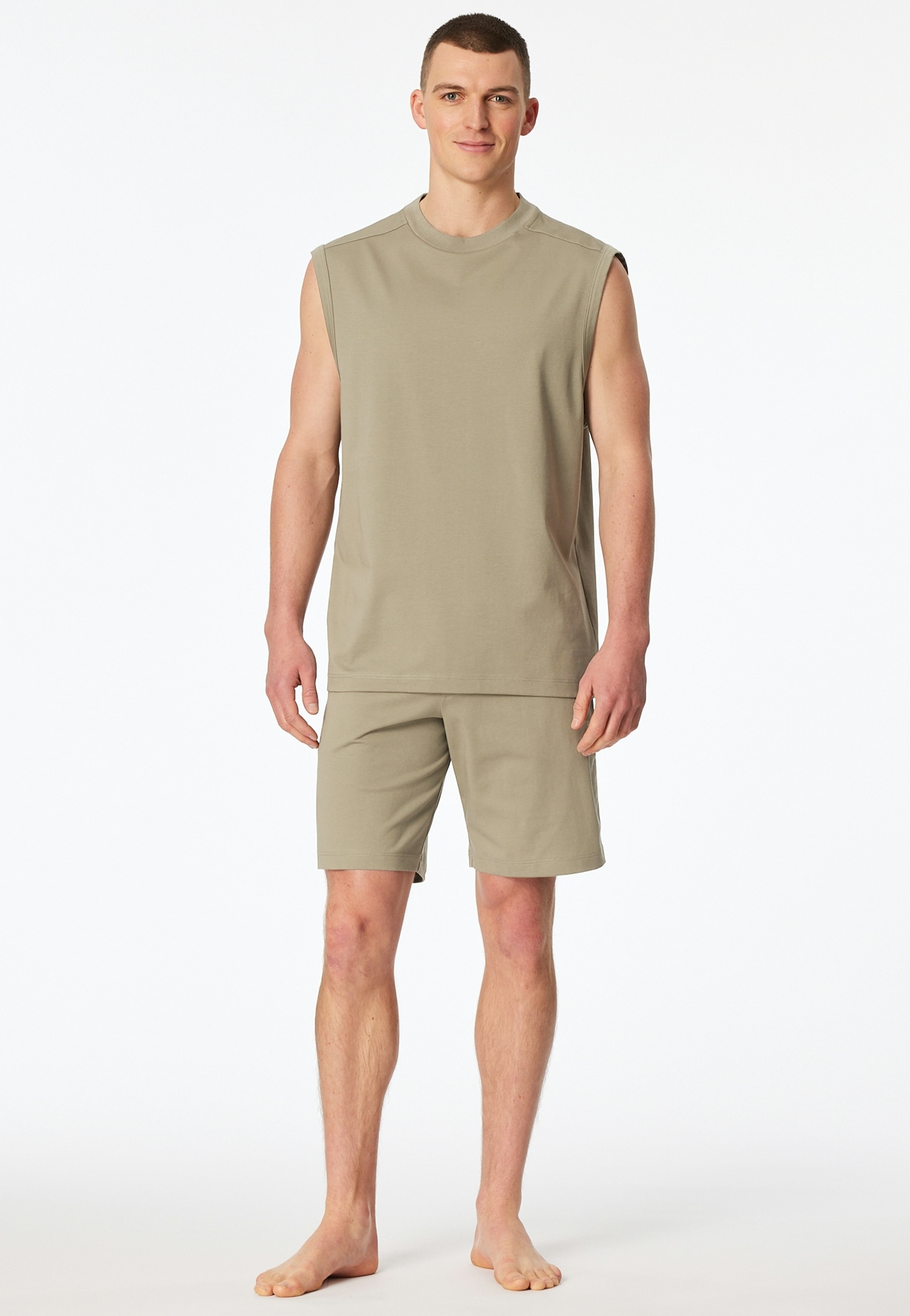 Schiesser Shorty »Modern Nightwear« 2 mit Rundhalsausschnitt und ärmellos, leichter Oversize-Fit
