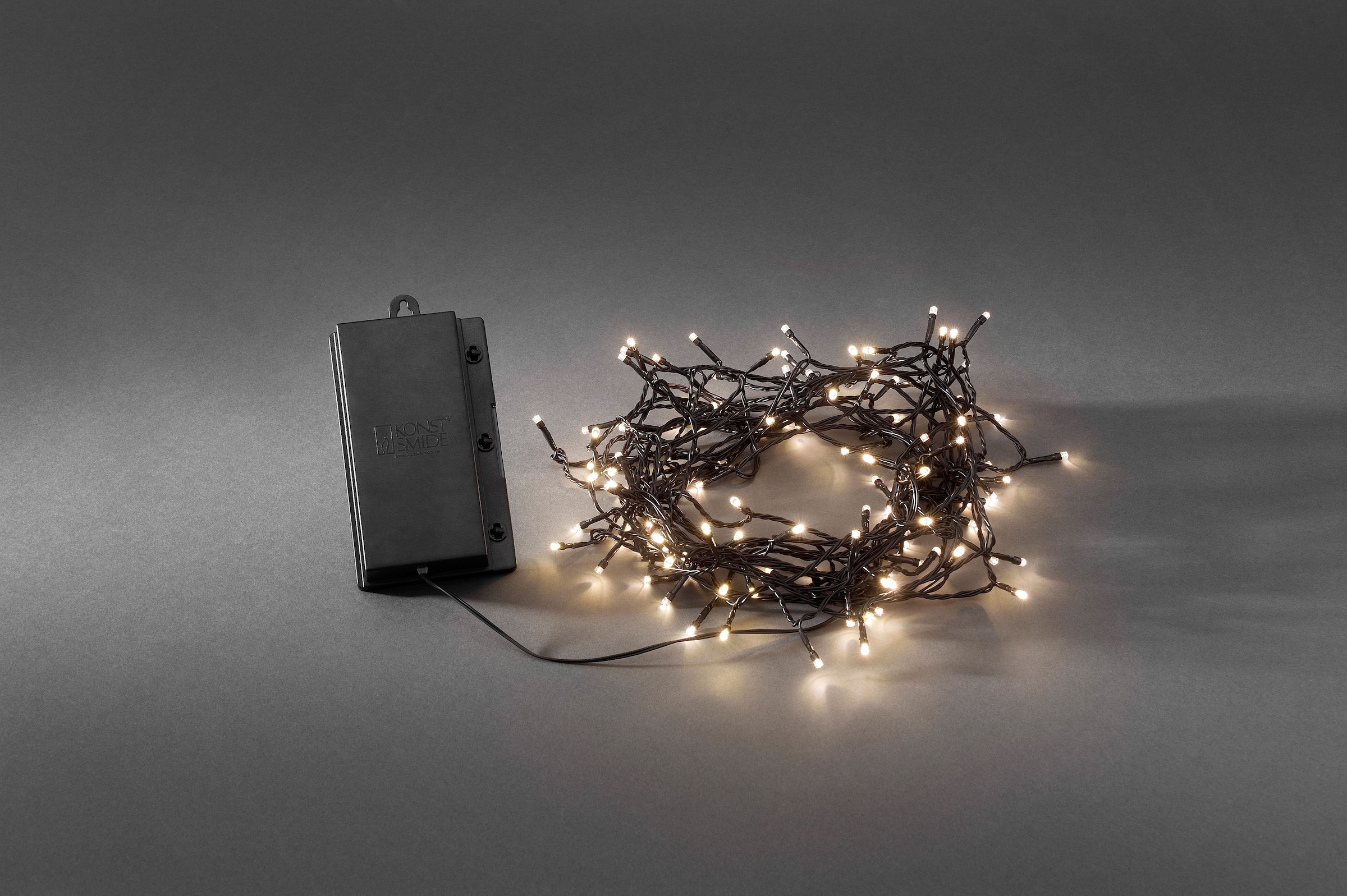 KONSTSMIDE LED-Lichterkette, 240 St.-flammig, mit 8 Funktionen und Memoryfunktion, 240 warm weiße Dioden