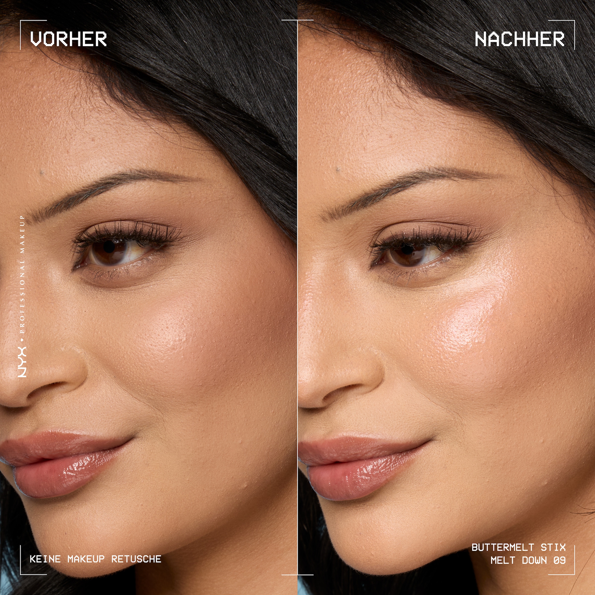 NYX PROFESSIONAL MAKEUP Highlighter »BUTTERMELT STIX GLOW BOOSTING HIGHLIGHTER STICK« mit Cupuaçu- und Kokosnussbutter, für einen ultimativen Glow