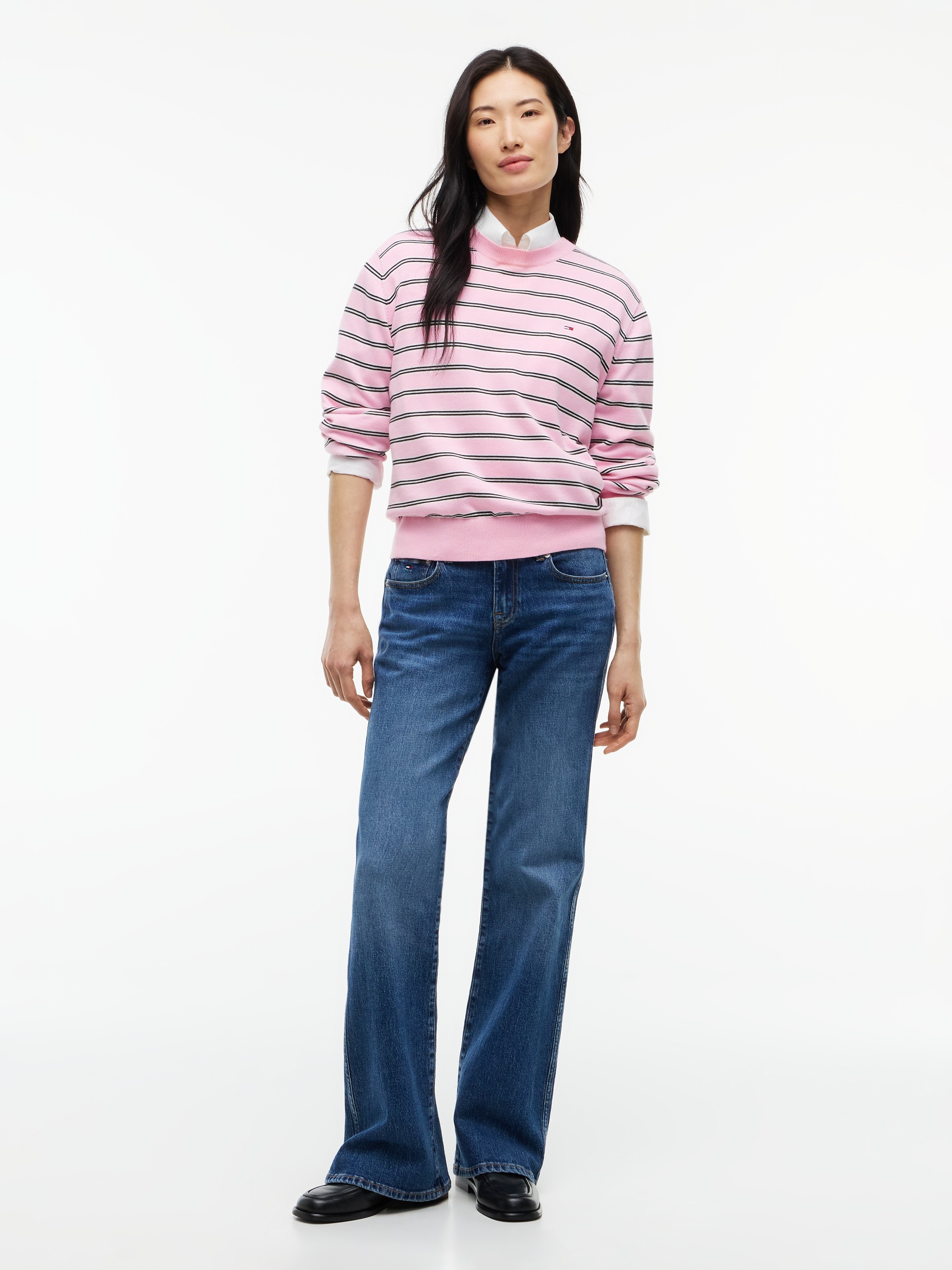 Tommy Jeans Rundhalspullover »TJW ESSENTIAL CREW SWEATER EXT« Baumwolle