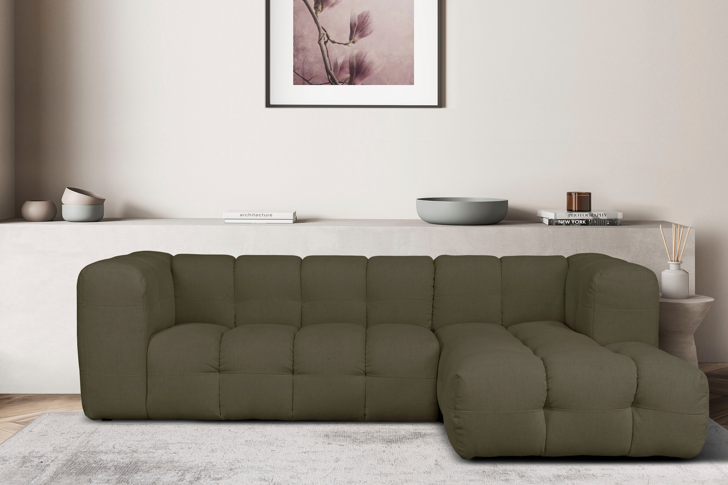 LeGer Home by Lena Gercke Ecksofa »TALISHA L-Form«, moderne Steppung, hoher Sitzkomfort