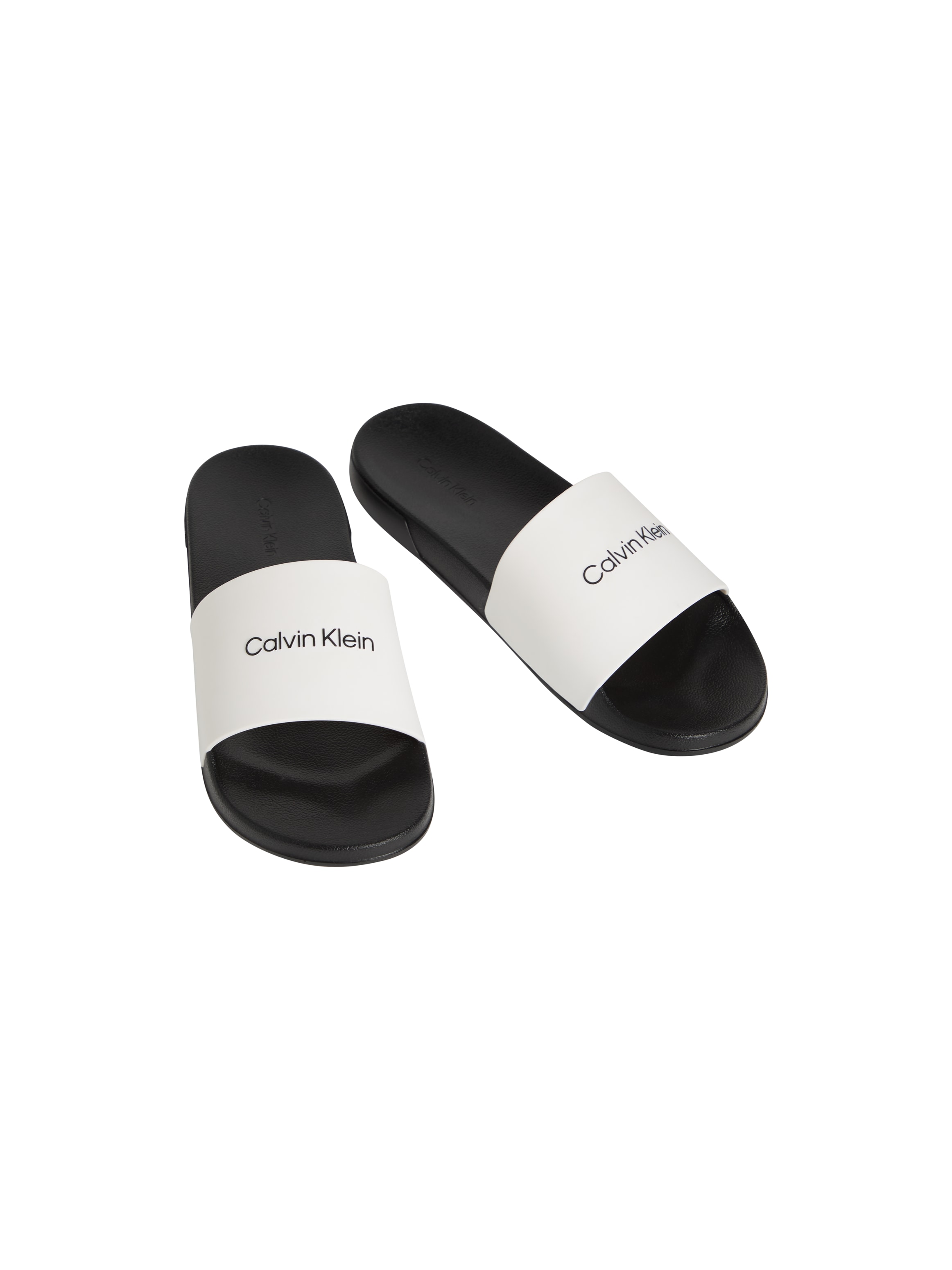 Calvin Klein Badepantolette »ESS SLIDE MONOBRAND CV«  Strandschuh, Pool Slides, Flat, Sommerschuh, Pantolette mit Logo