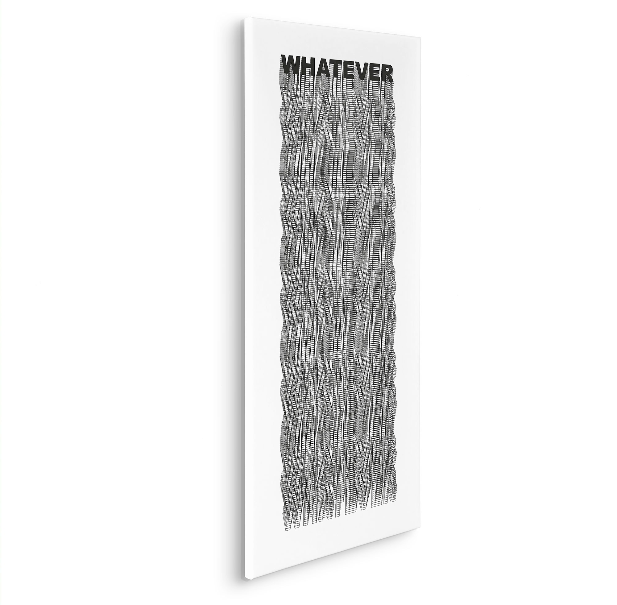 Komar Leinwandbild »Typo Whatever - Größe 40 x 90 cm«, Natur, (1 St.), Keilrahmenbild mi Echtholzrahmen