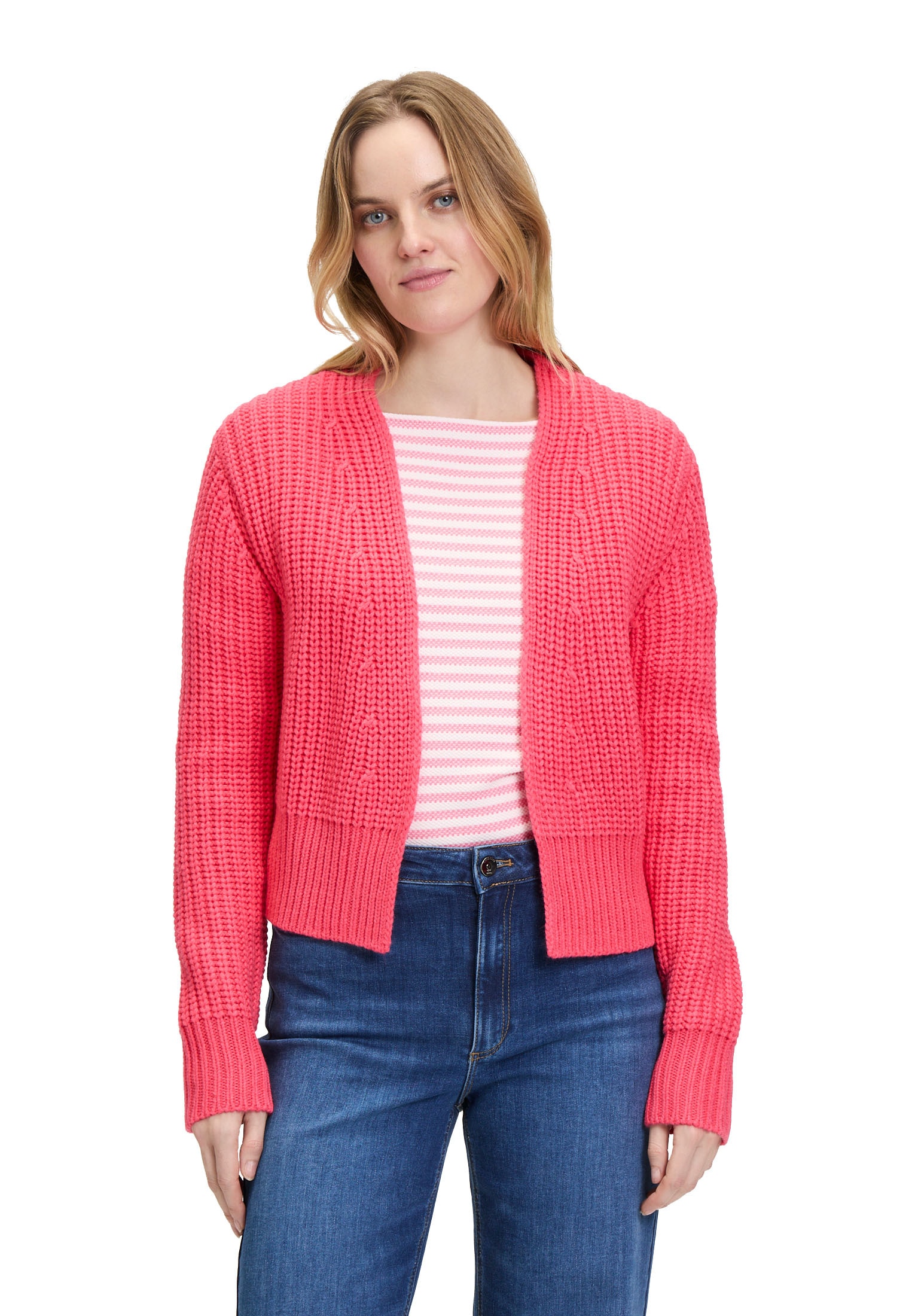 Betty&Co Strickjacke »Grobstrickjacke ohne Verschluss«