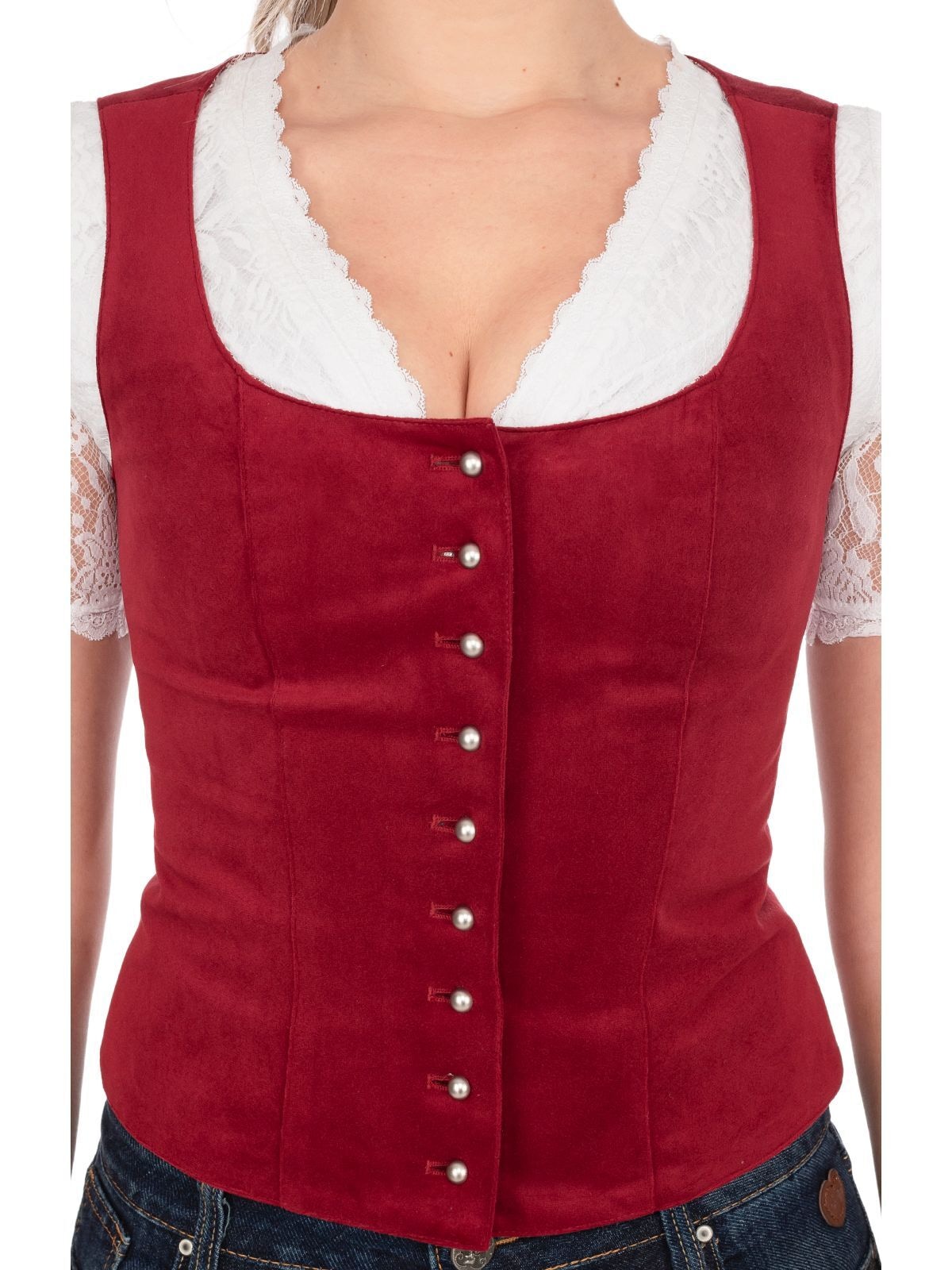 OS-Trachten Trachtenbluse »Mieder 453001-3060«