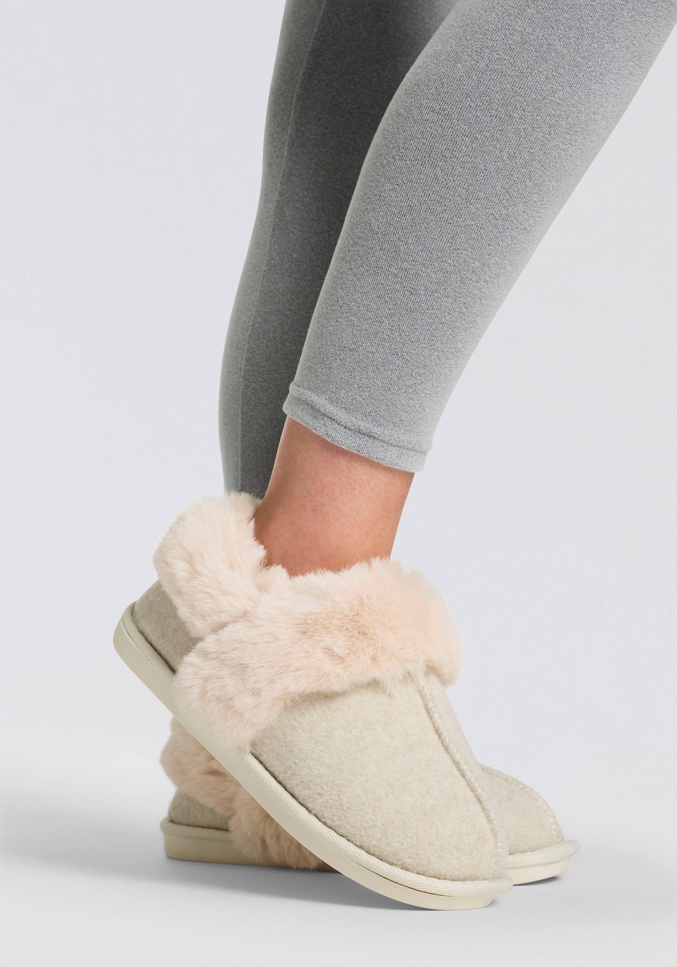 Apollo Hausschuh  2 Stk. tlg.  mit strapazierfähiger Gummisohle