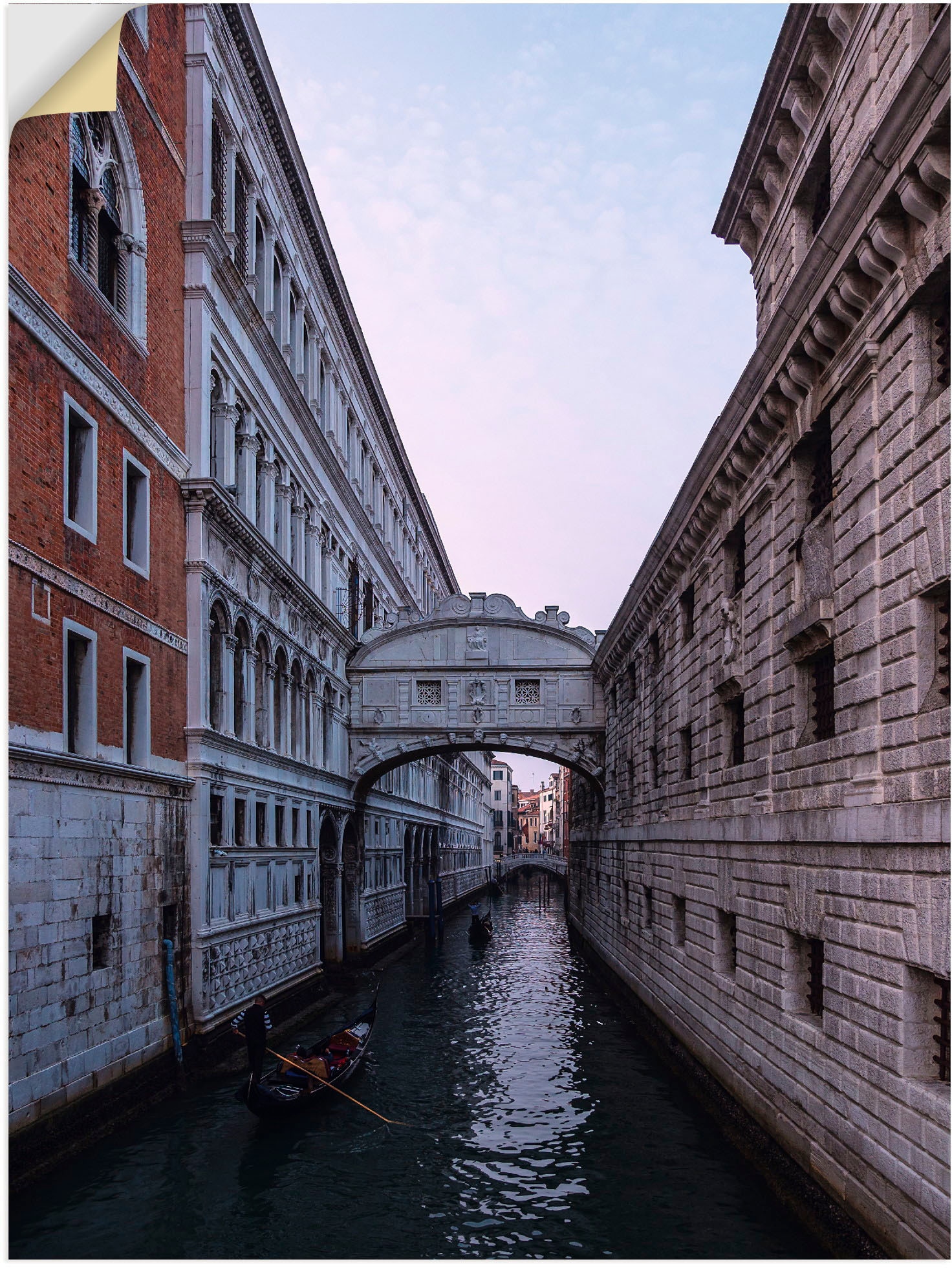 Alubild, OTTO oder in als Wandbild Poster Brücken, Wandaufkleber Venedig«, (1 in Leinwandbild, im Online Shop versch. St.), die »Blick Artland auf Seufzerbrücke Größen