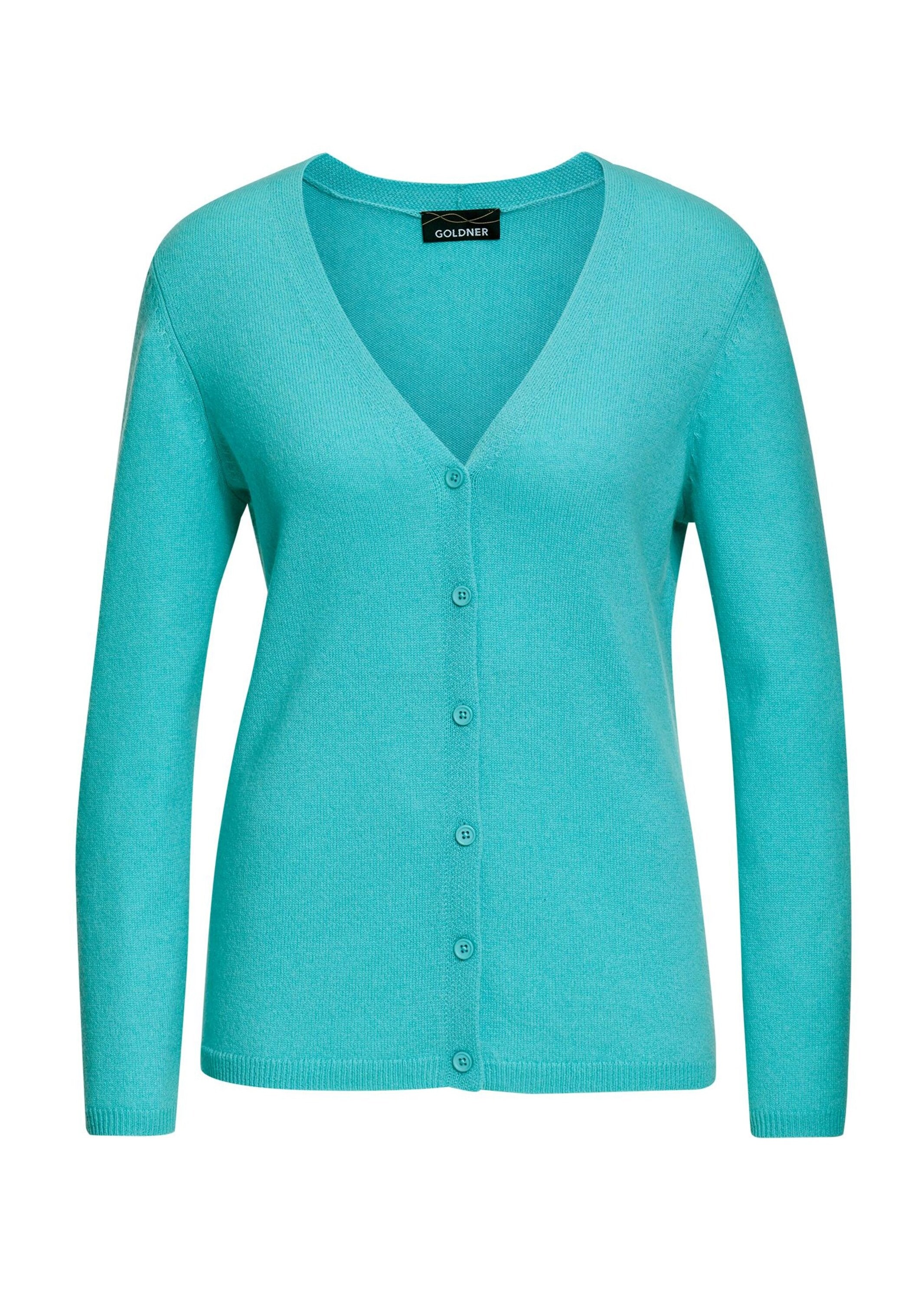 GOLDNER Strickjacke »Weiche Kaschmirstrickjacke mit V-Ausschnitt«