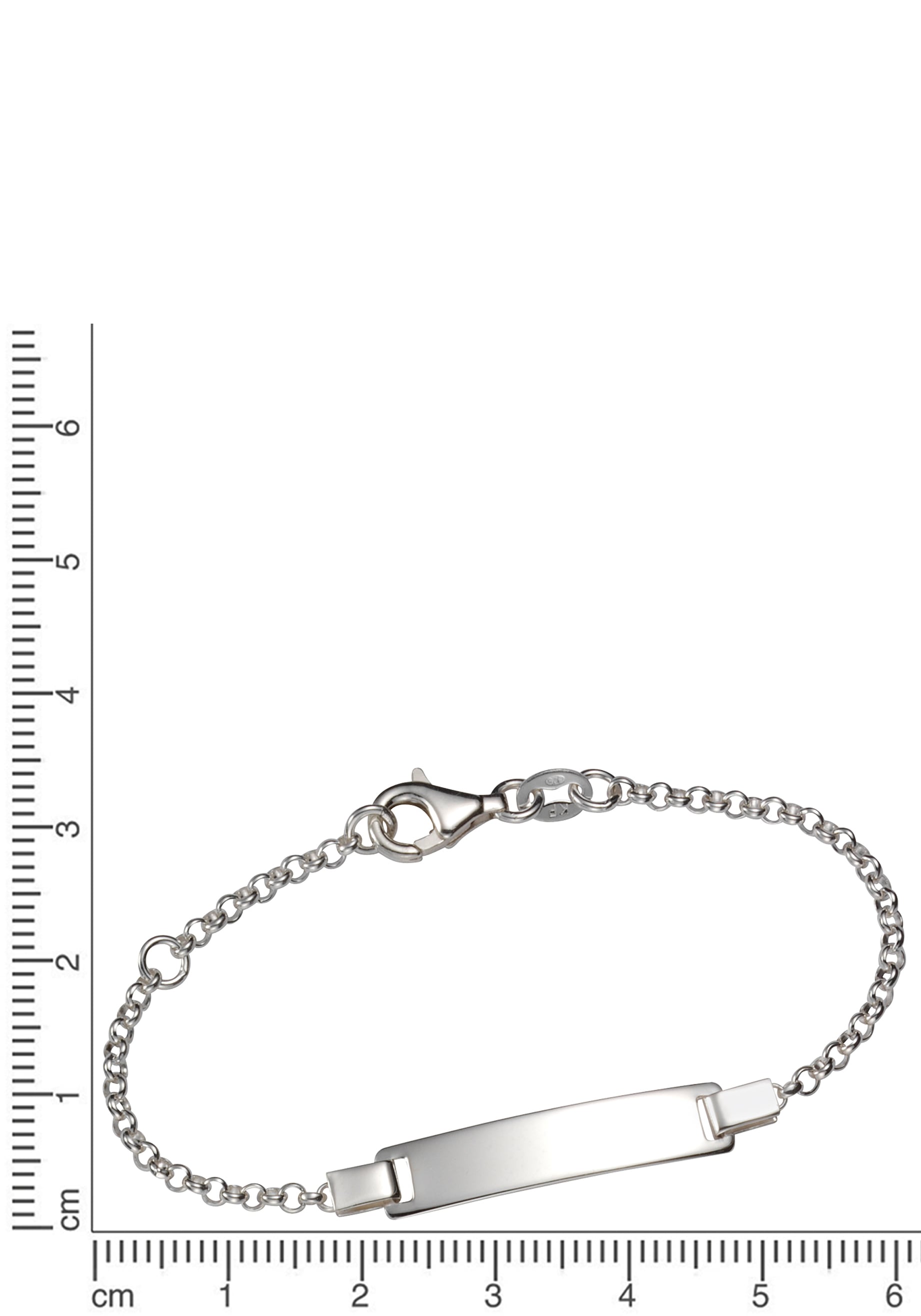 Firetti Armband »Schmuck Geschenk Silber 925 Armkette ID-Platte Erbskette«