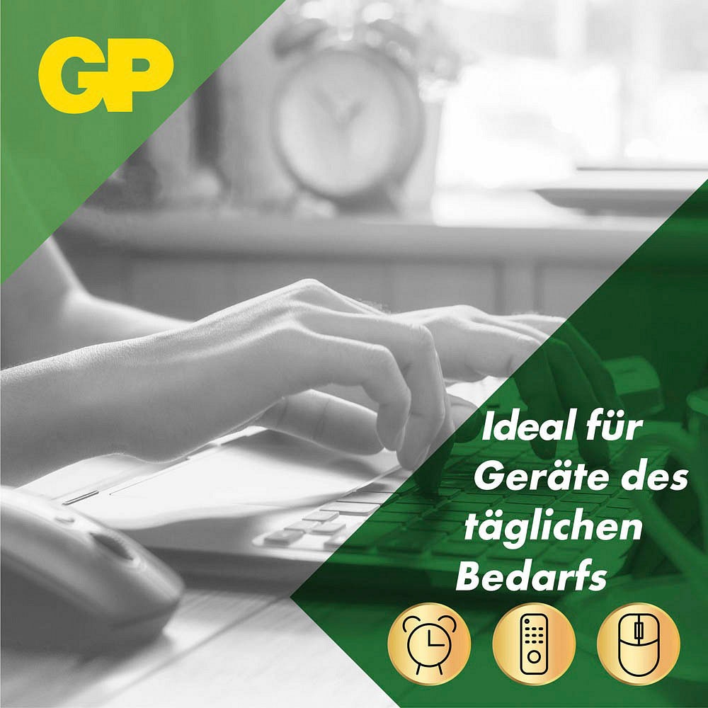 GP Batteries Batterie »16 Stück (8+8) AA Mignon Super Alkaline, 1,5V«, 1,5 V, (Spar-Set, 16 St.)