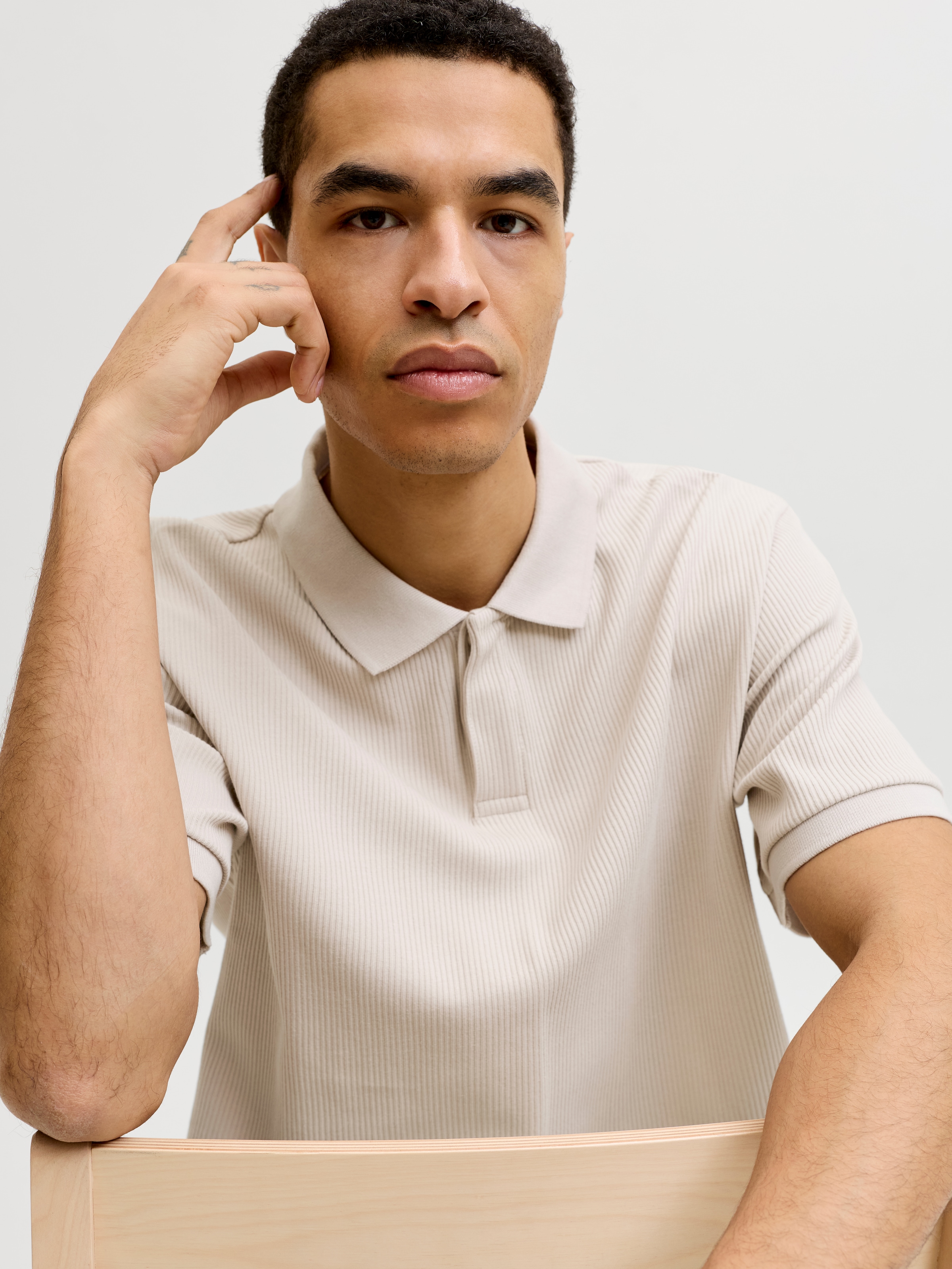 Jack & Jones Poloshirt »JJEHARRISON STRUCTURE POLO SS LN« mit Polokragen