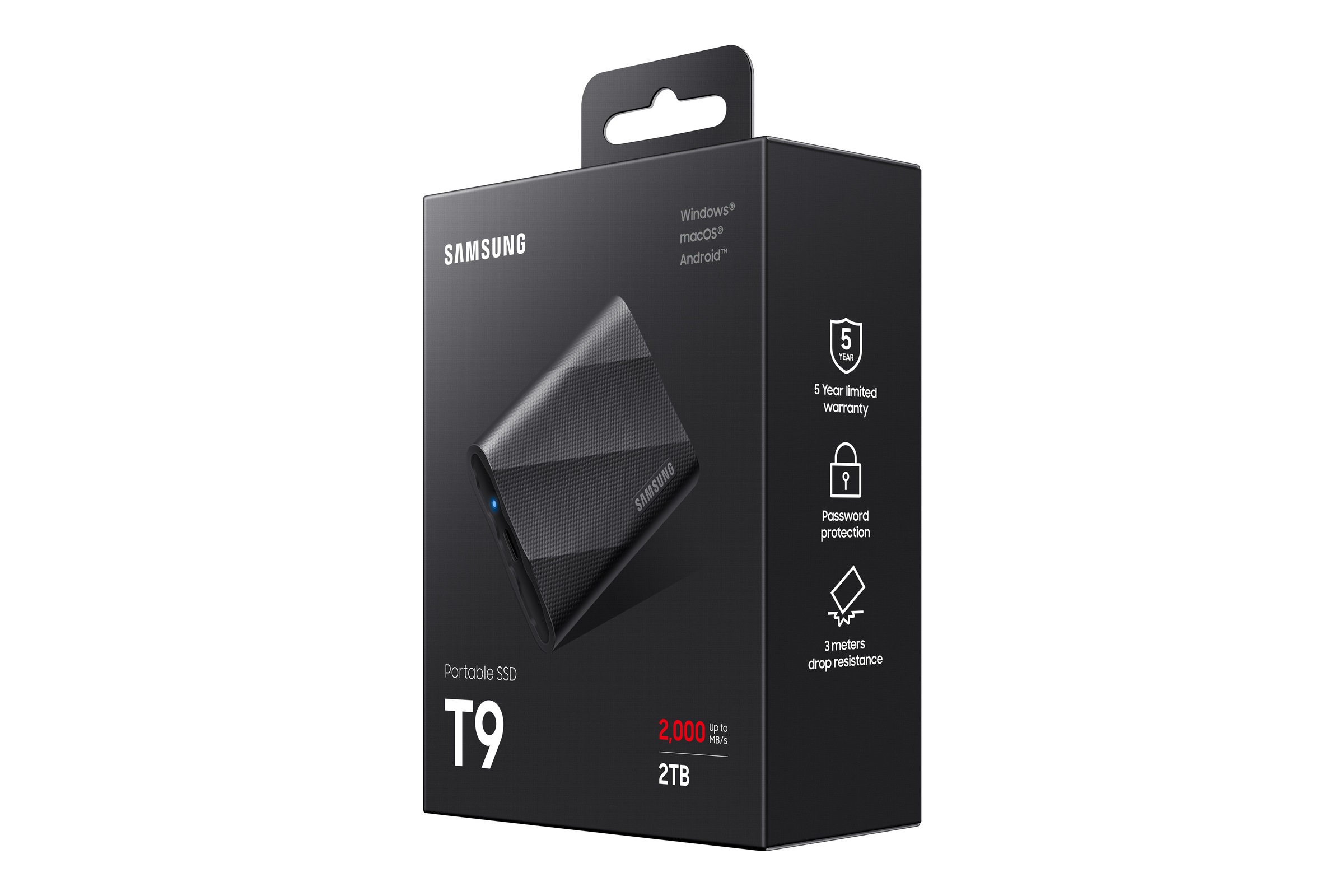 Samsung externe SSD »Portable SSD T9«, Anschluss USB 3.2