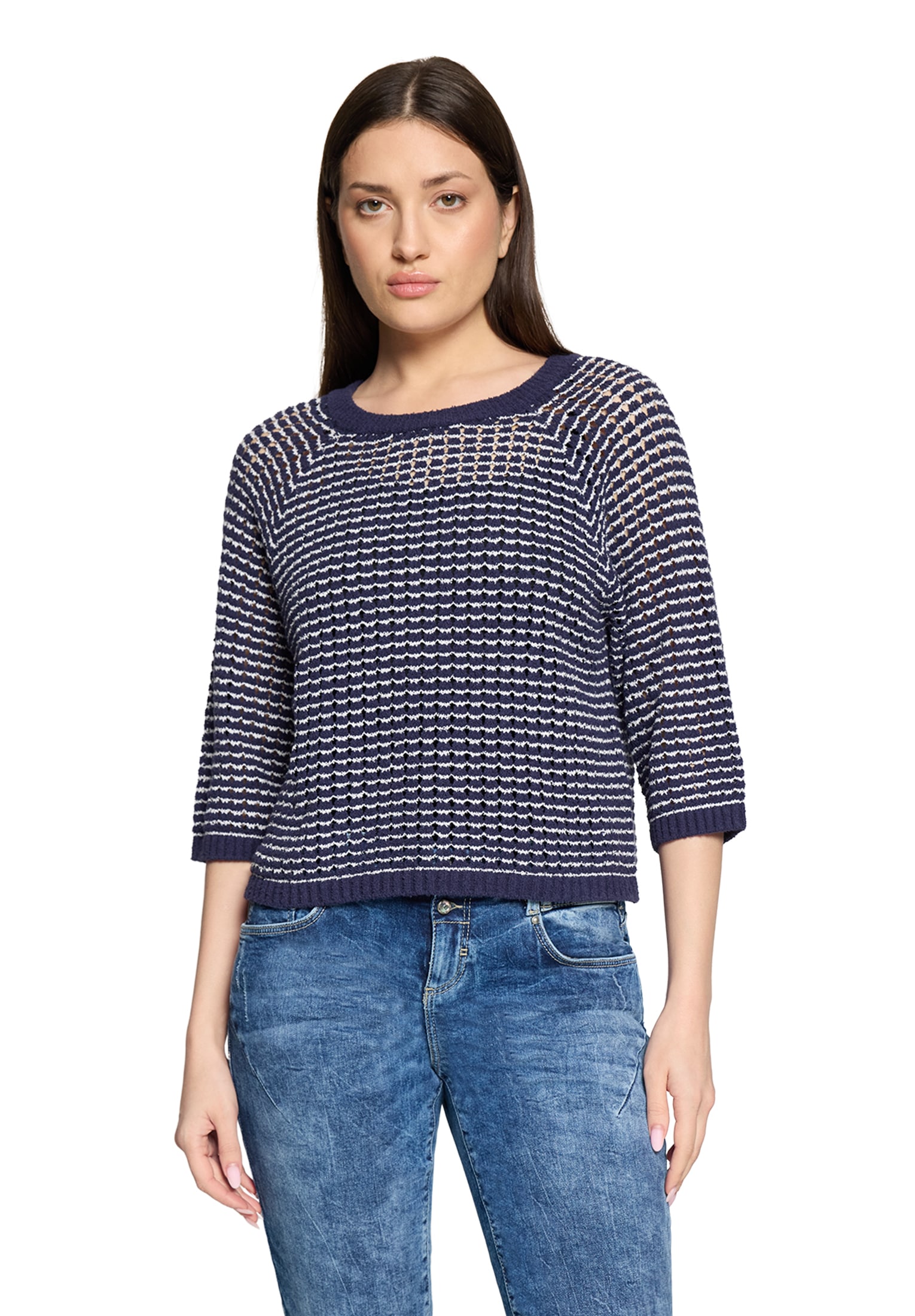 Cartoon Strickpullover »Strickpullover mit Rundhalsausschnitt«