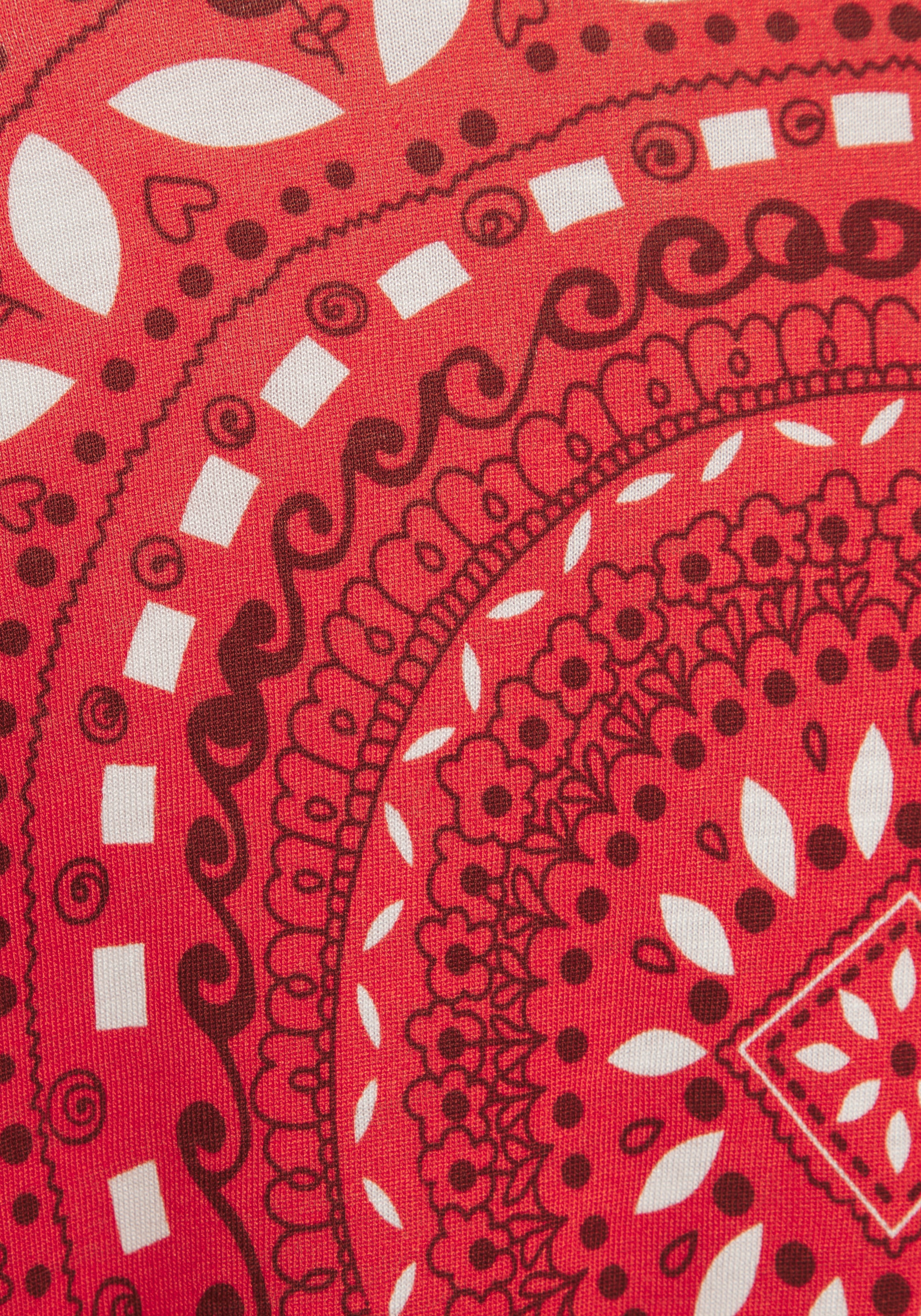 Beachtime Strandkleid, mit Alloverprint und verstellbaren Trägern, Sommerkleid, Jerseykleid