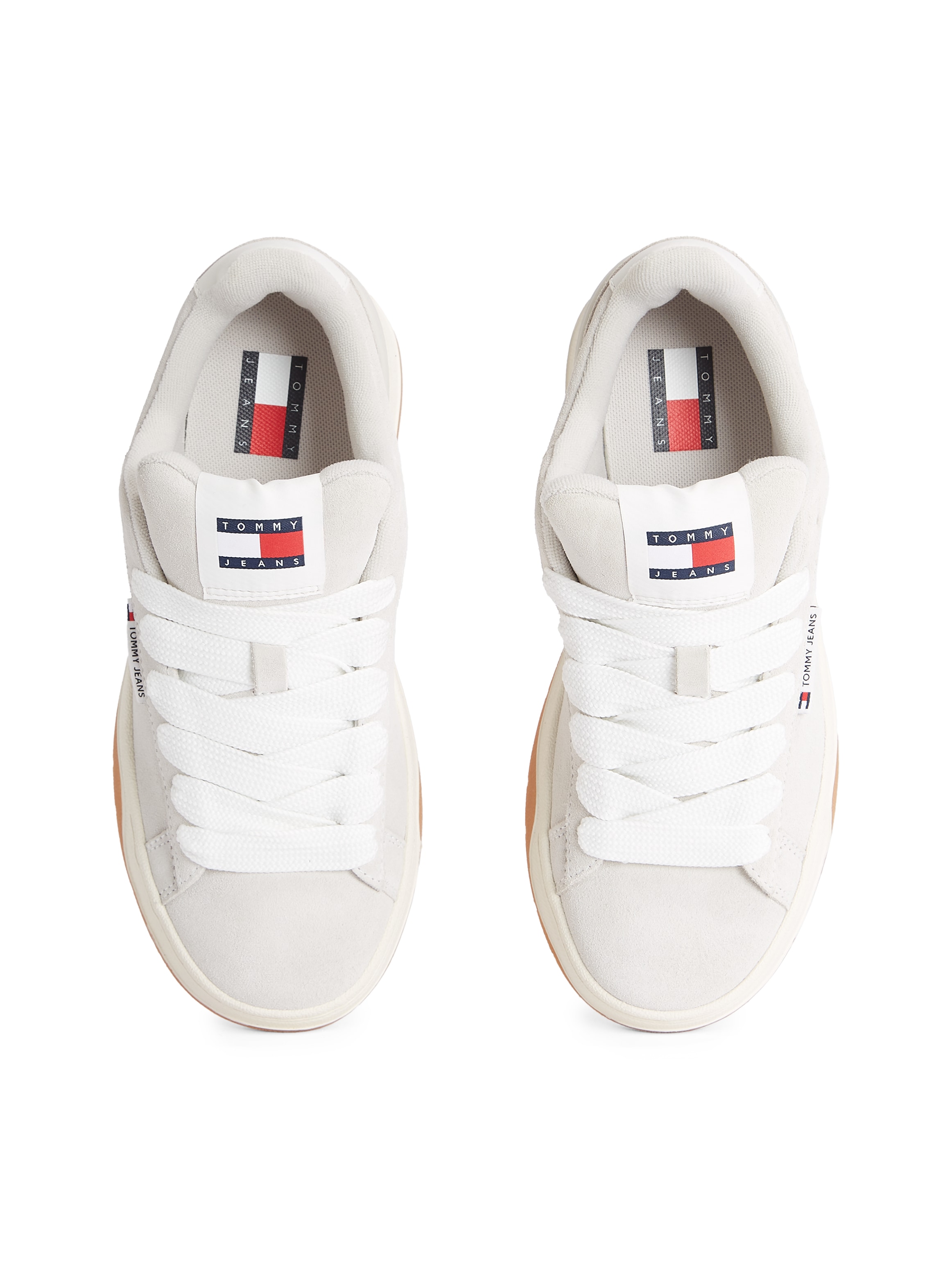 Tommy Jeans Plateausneaker »TJW SKATE SNEAKER«, Freizeitschuh, Halbschuh, Schnürschuh mit gepolstertem Schaftrand