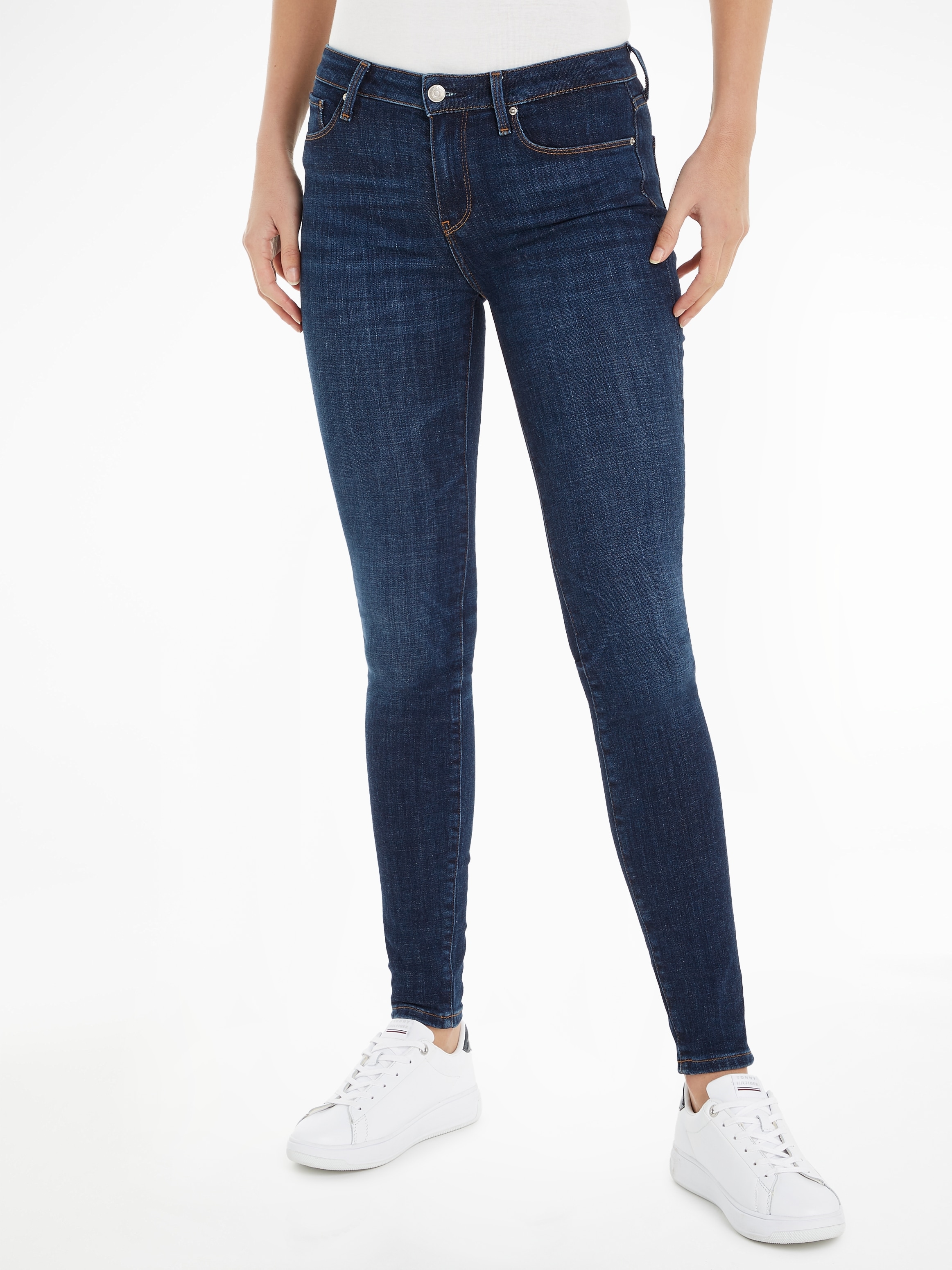 Tommy Hilfiger Skinny-fit-Jeans »TH FLEX COMO SKINNY RW GYA«, im  zeitgemäßen Design bei OTTO
