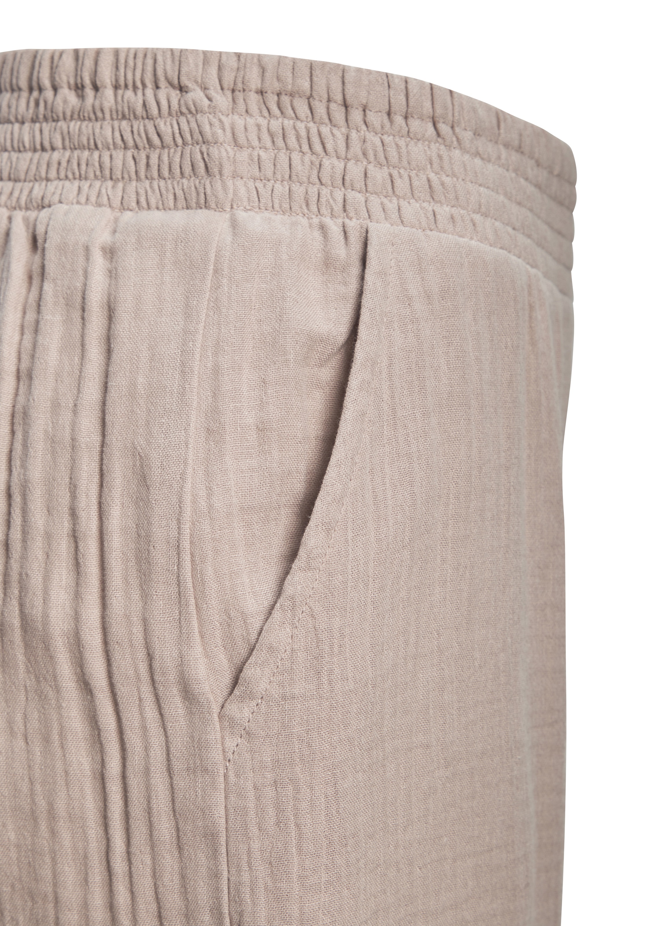 Beachtime Schlupfhose  aus Musselinware, Strandhose mit Gummibund