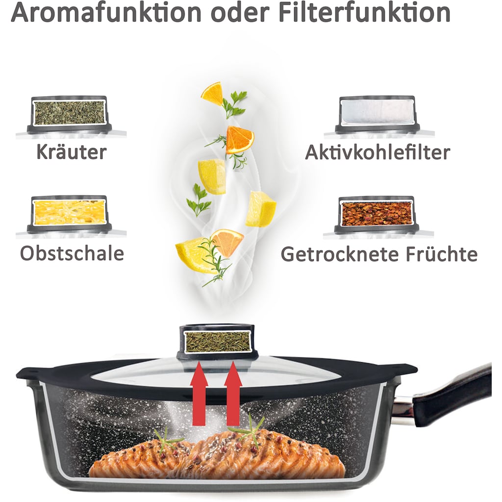 STONELINE Schmorpfanne »Smell Well«, Aluminium