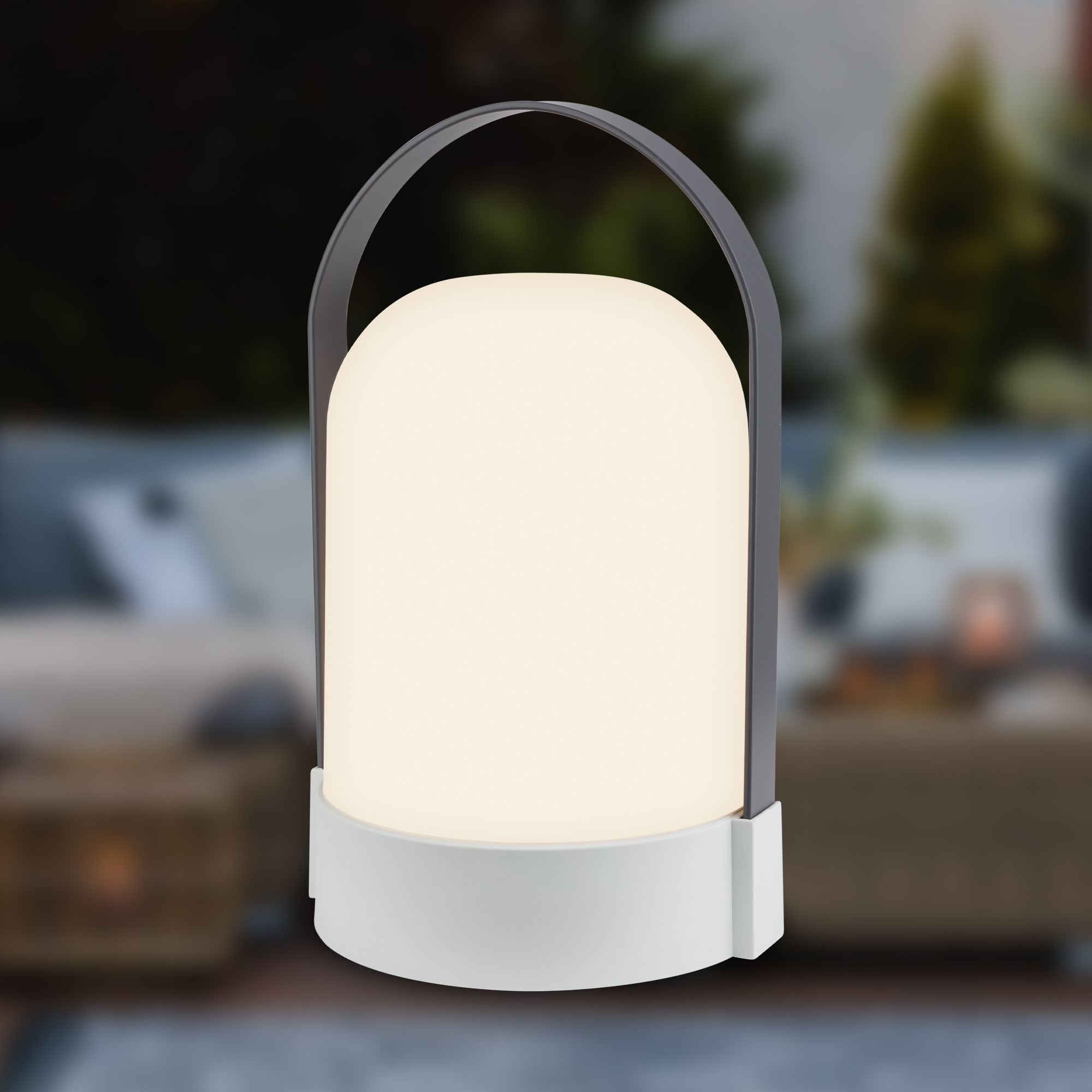 Briloner Leuchten LED Tischleuchte »ASA BIG« LED-Board 1 Stk. Warmweiß 14,5x13,5x24 cm, Indoor/Outdoor, Balkon, Terrasse, Wohnzimmer