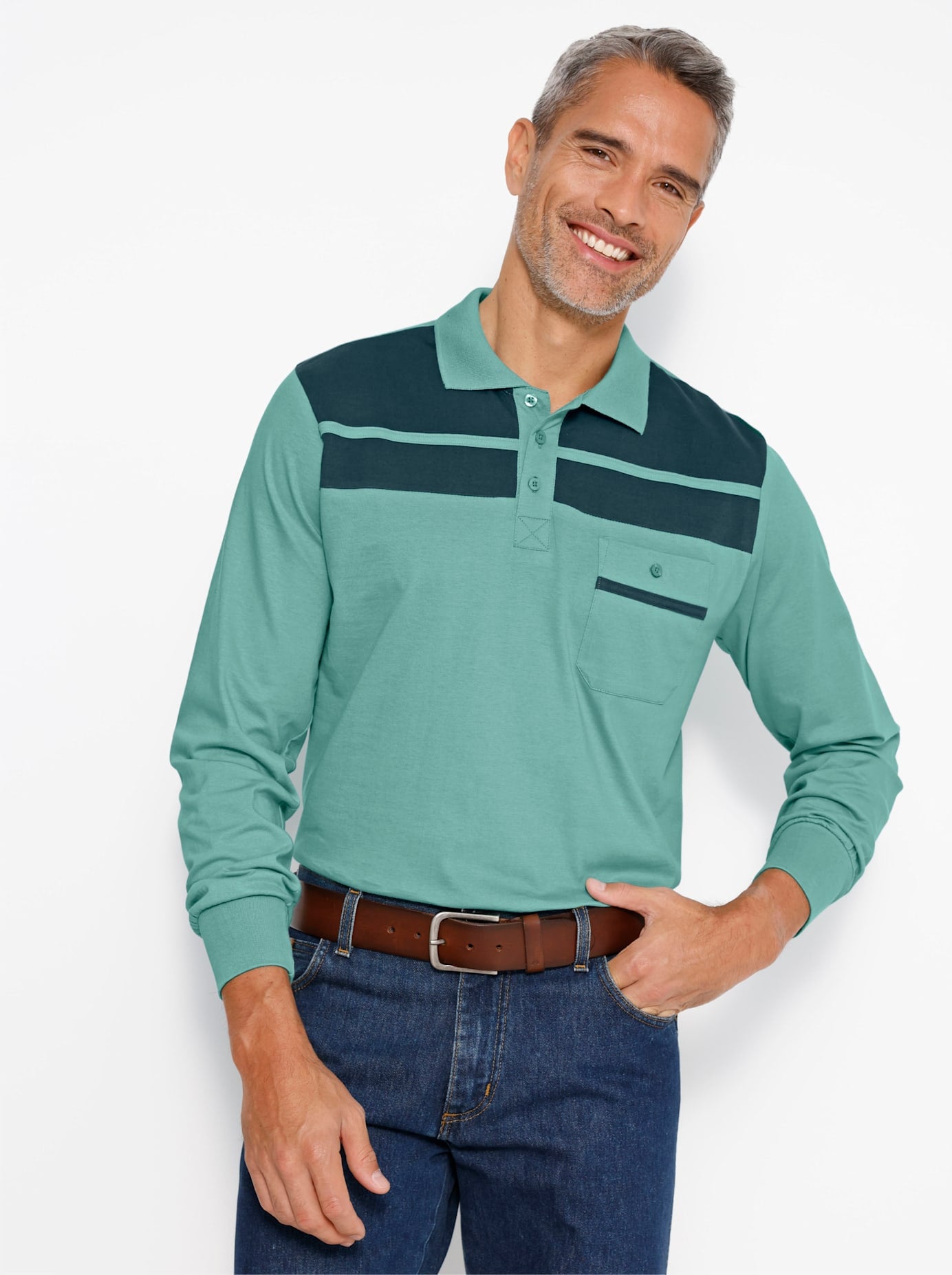 Classic Langarm-Poloshirt »Poloshirt« 1 tlg.