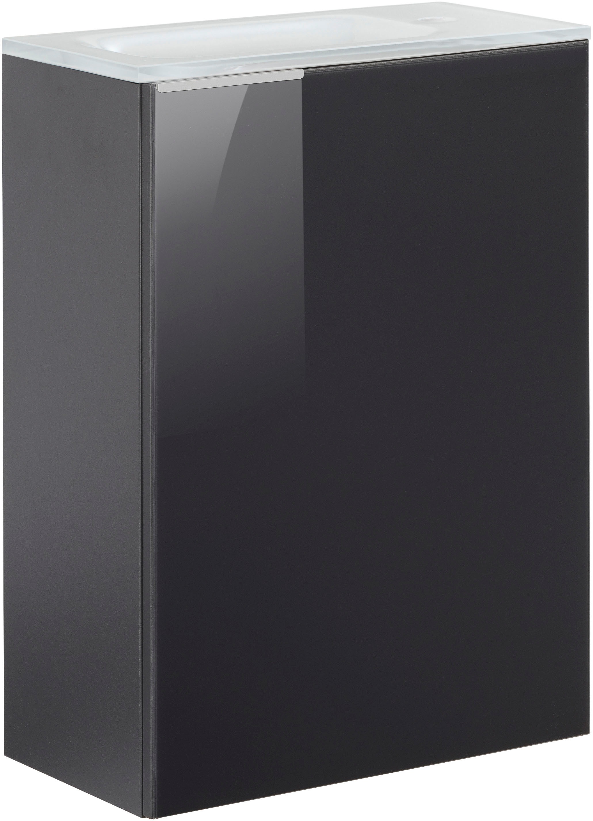 Fackelmann Waschtisch »SBC« Set in grau, Größe B/H/T: 45 cm x 61,5 cm x 25 cm