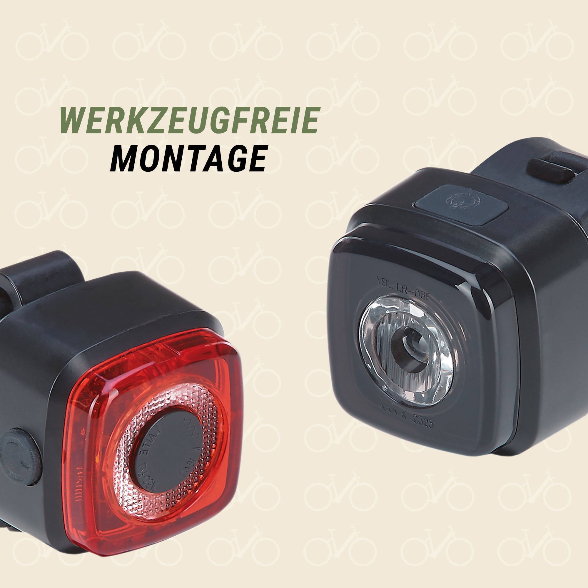 Prophete Fahrradbeleuchtung »LED Akku Beleuchtungs-Set«