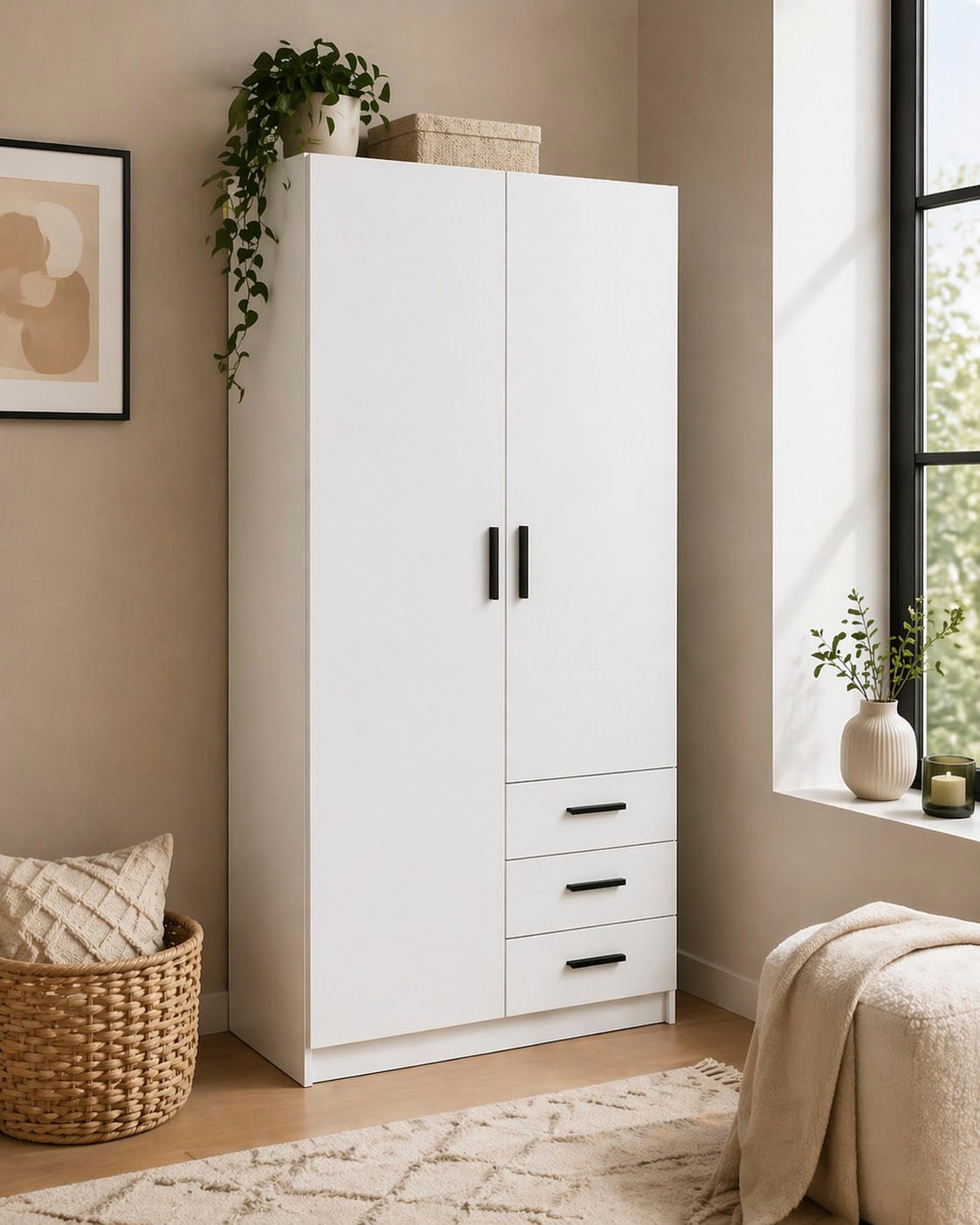 INOSIGN Kleiderschrank »Kleiderschrank Sprint – viel Stauraum & robuste Qualität« Mit Einlegeböden & Stange, in mehreren Varianten erhältlich