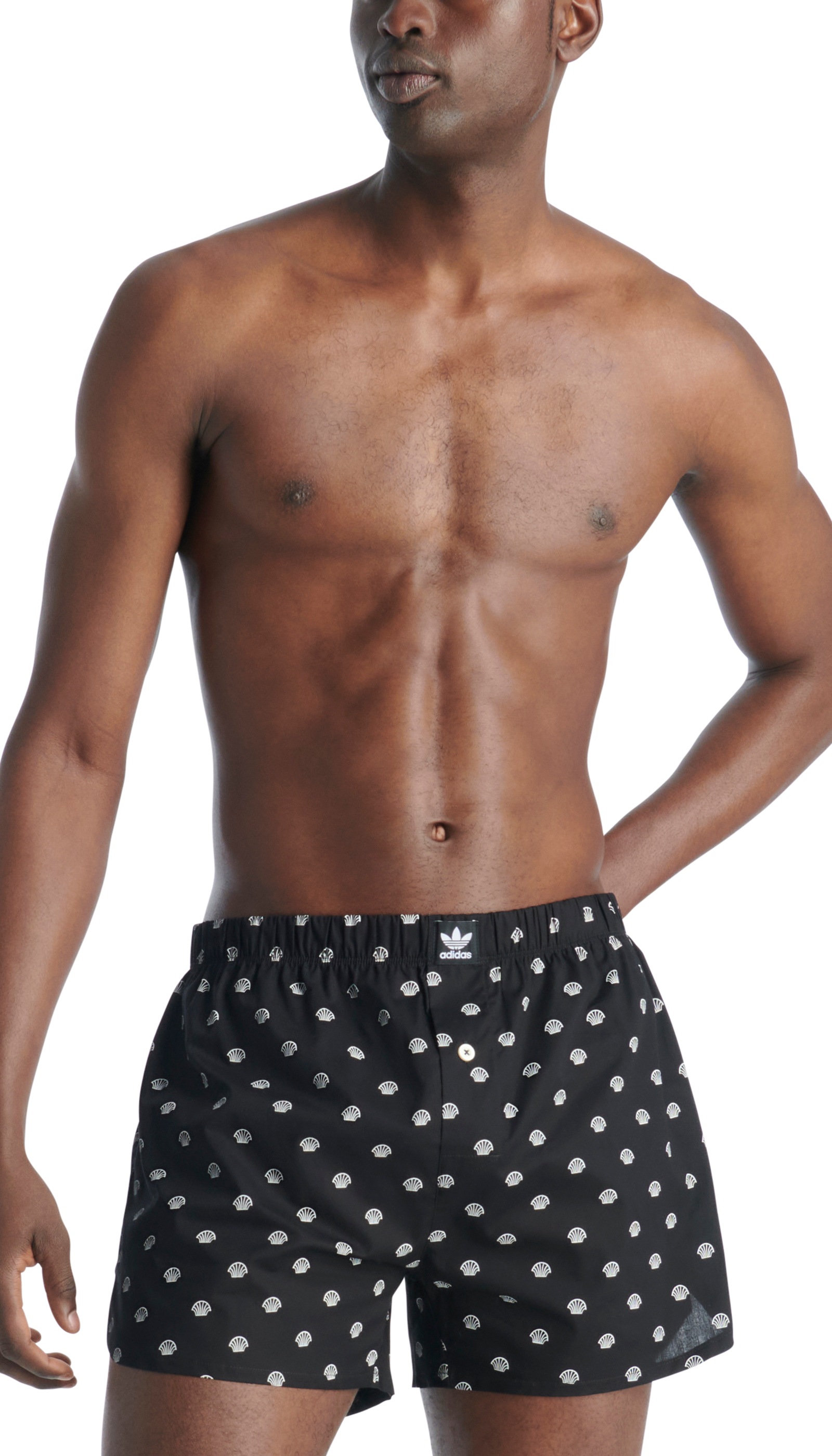 adidas Originals Boxershorts, (2er-Pack), mit auffälligem Allover-Logo-Muster