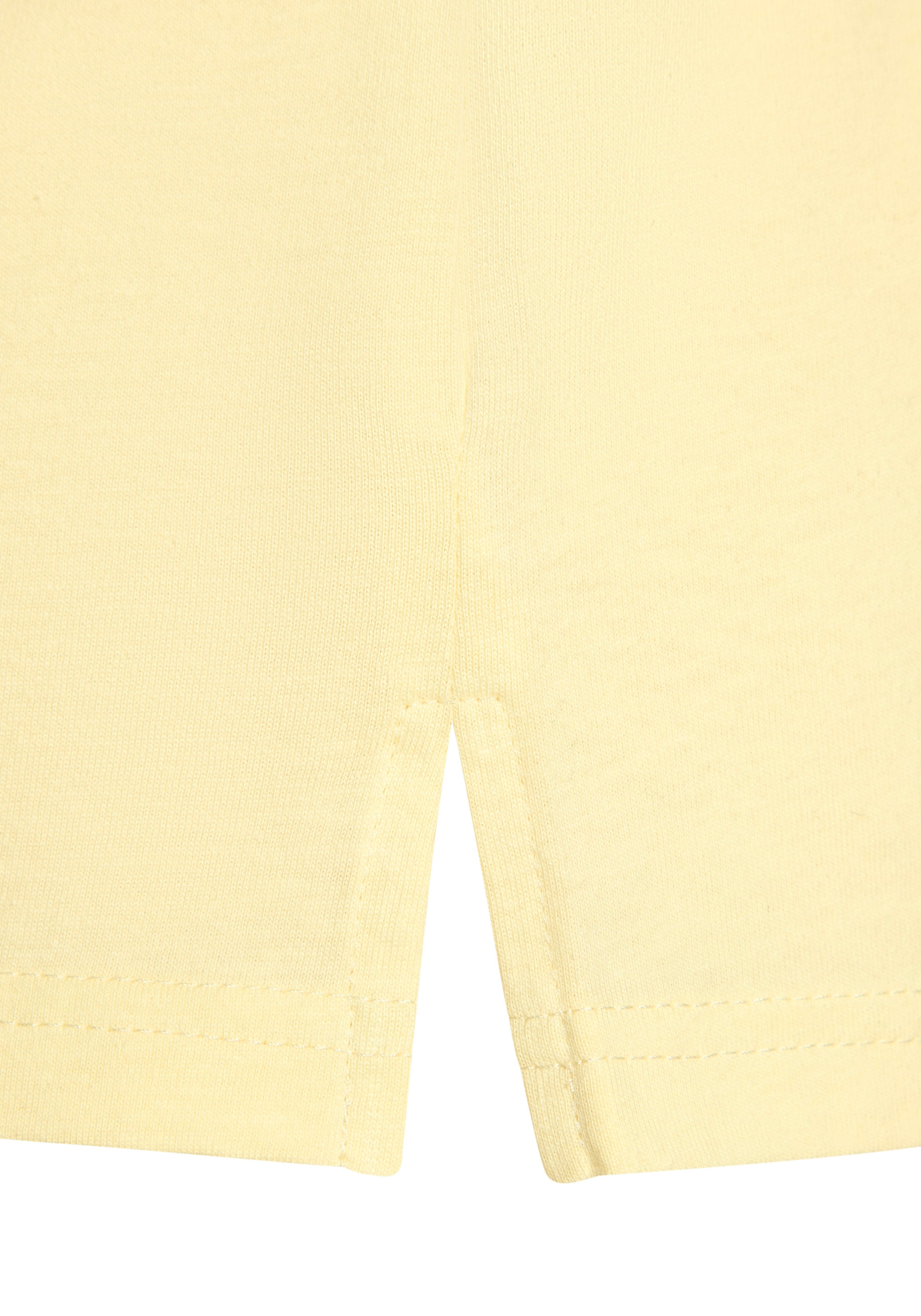 Beachtime T-Shirt »mit modischem Schlitz am Saum«, aus hochwertiger Baumwoll-Qualität