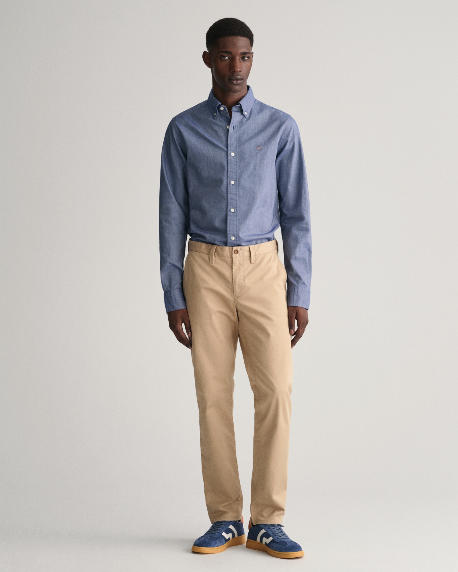 Gant Chinohose »SLIM TWILL CHINOS«, mit gefütterten Seitentaschen