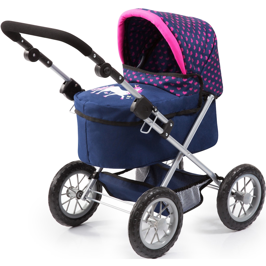 Bayer Puppenwagen »Trendy, blau/Einhorn«