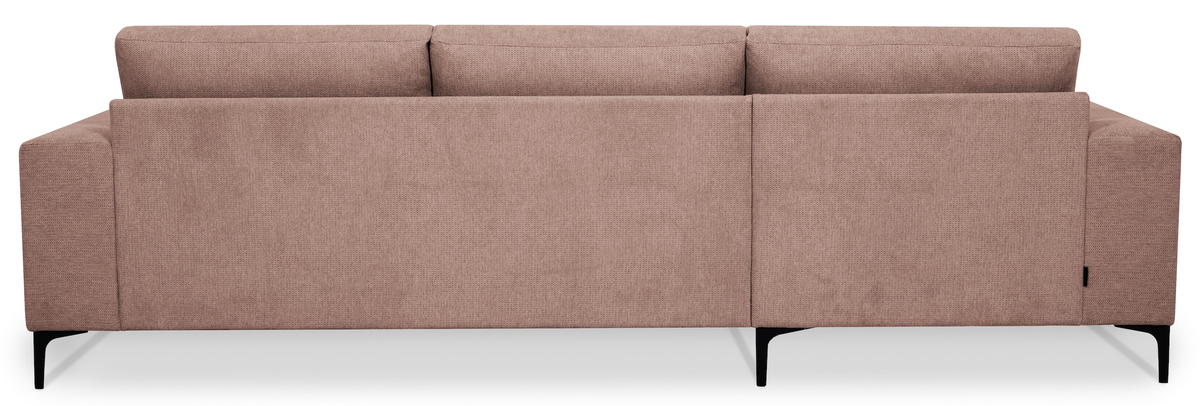 Places of Style Ecksofa »Xander, L-Form,«, Breite 280 cm, Soft-Touch Chenille, schwarze Metallfüße