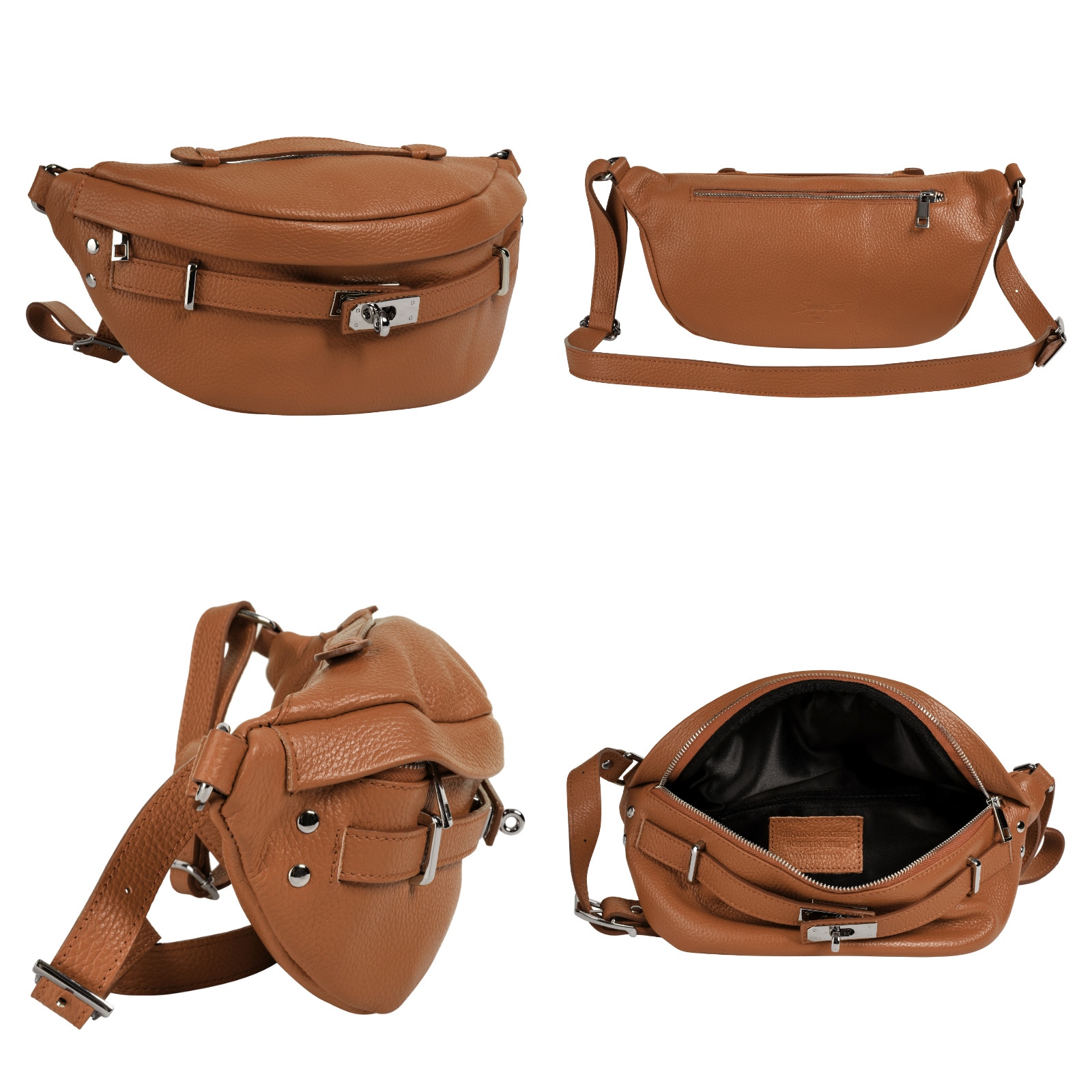 Samantha Look Gürteltasche, echt Leder, Made in Italy
