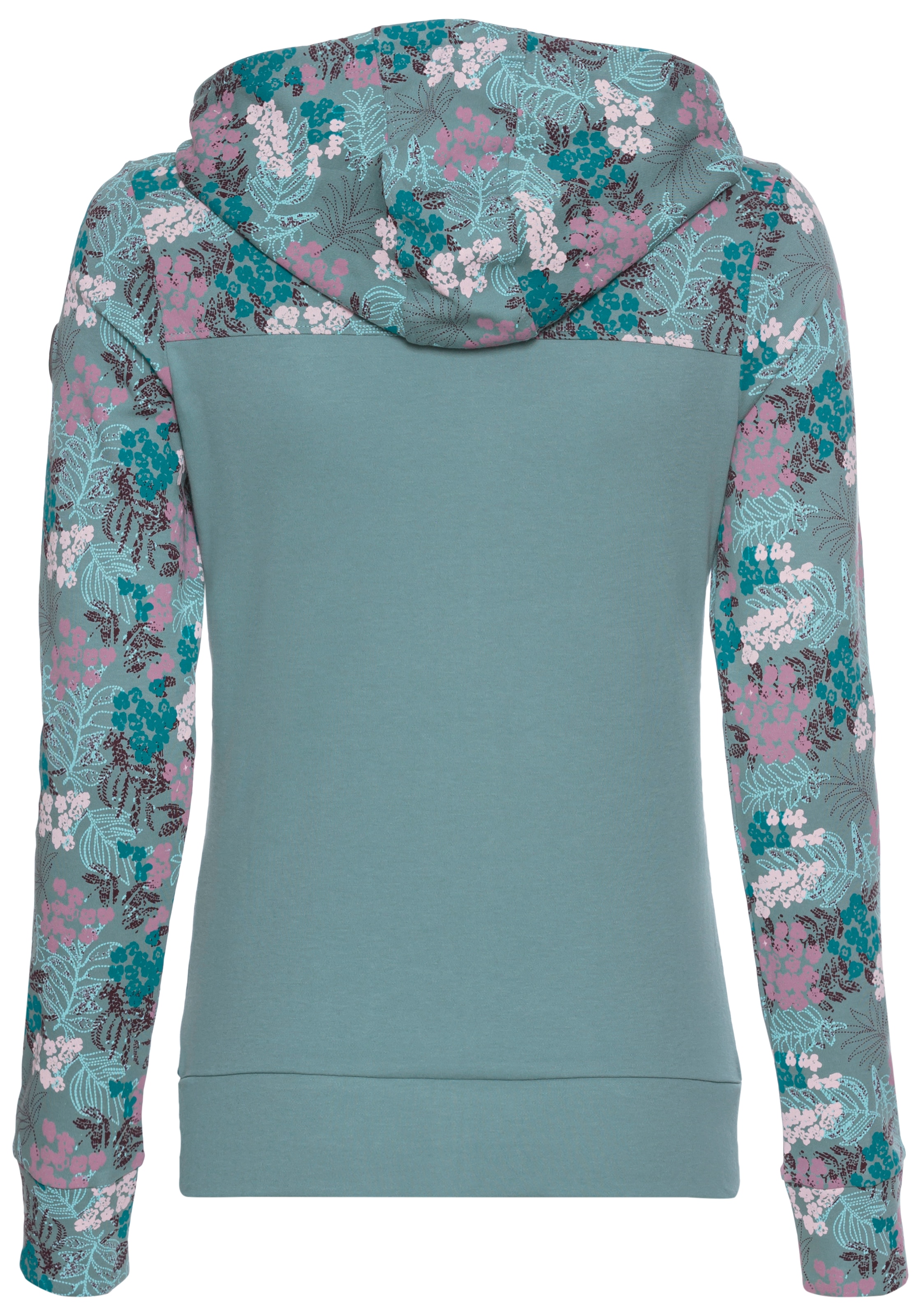 KangaROOS Kapuzensweatjacke, mit Blumenprint