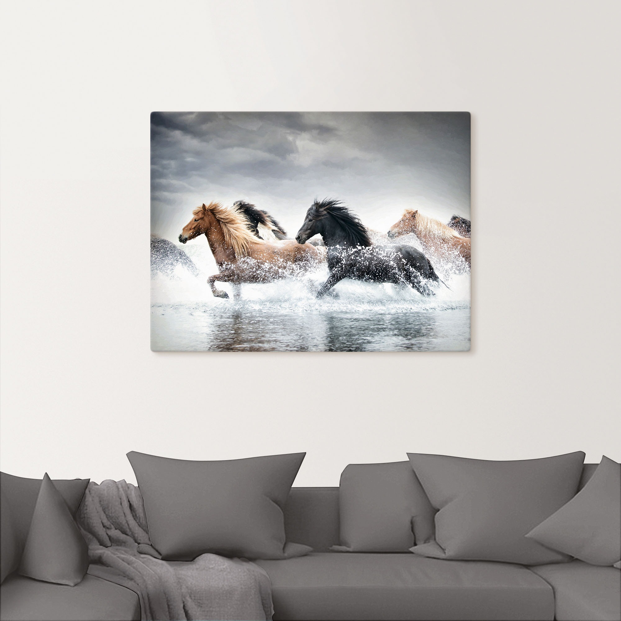 Artland Wandbild »Pferderennen V«, Pferdebilder, (1 St.), als Leinwandbild, Poster in verschied. Größen