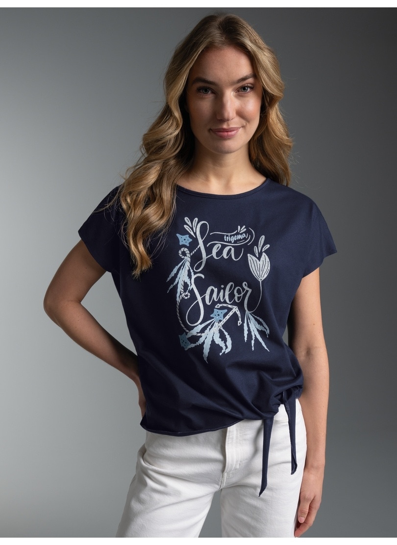 Trigema T-Shirt »TRIGEMA T Shirt mit Maritimem Motiv« 1