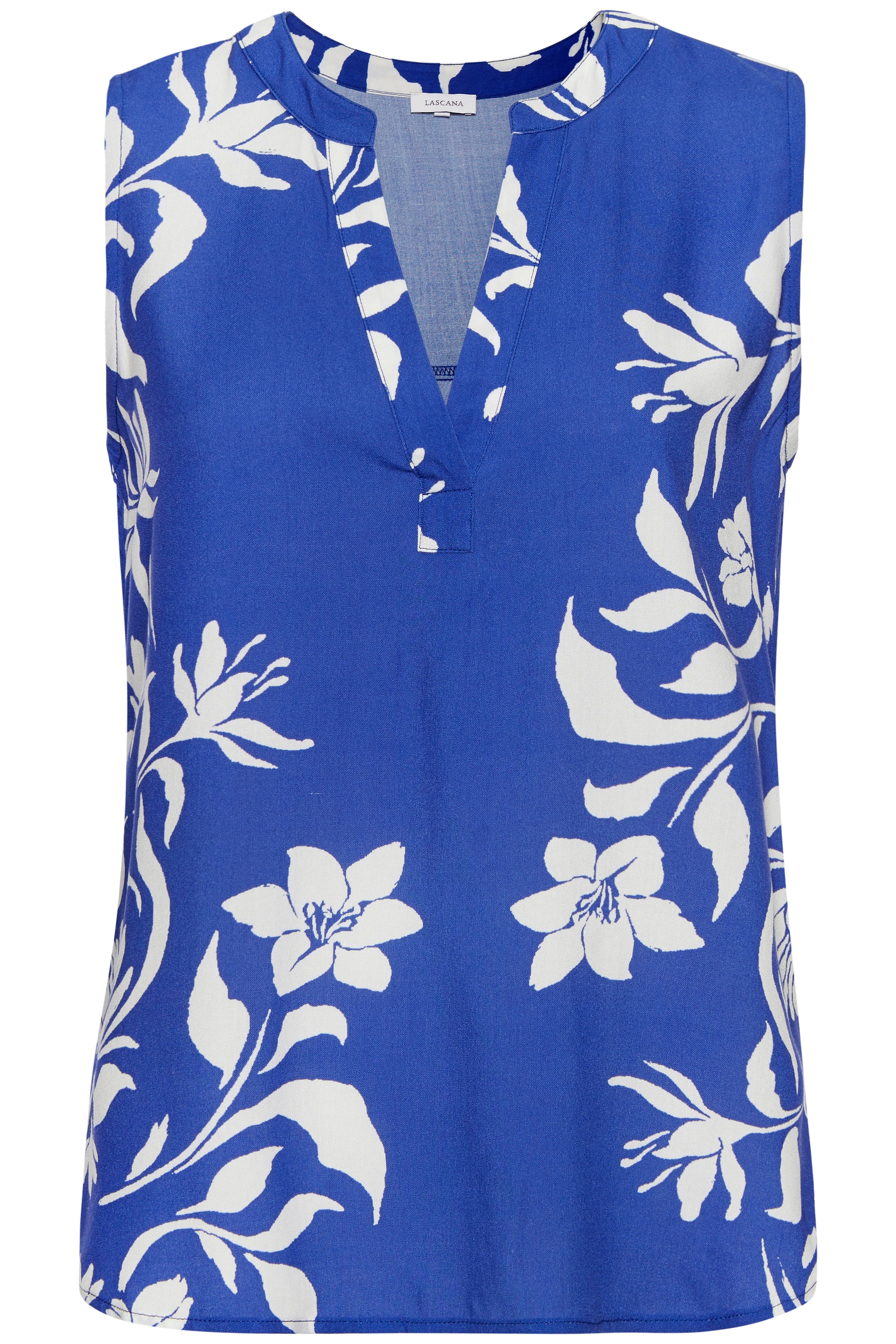 LASCANA Blusentop, mit Blumenprint und V-Ausschnitt, Blusenshirt