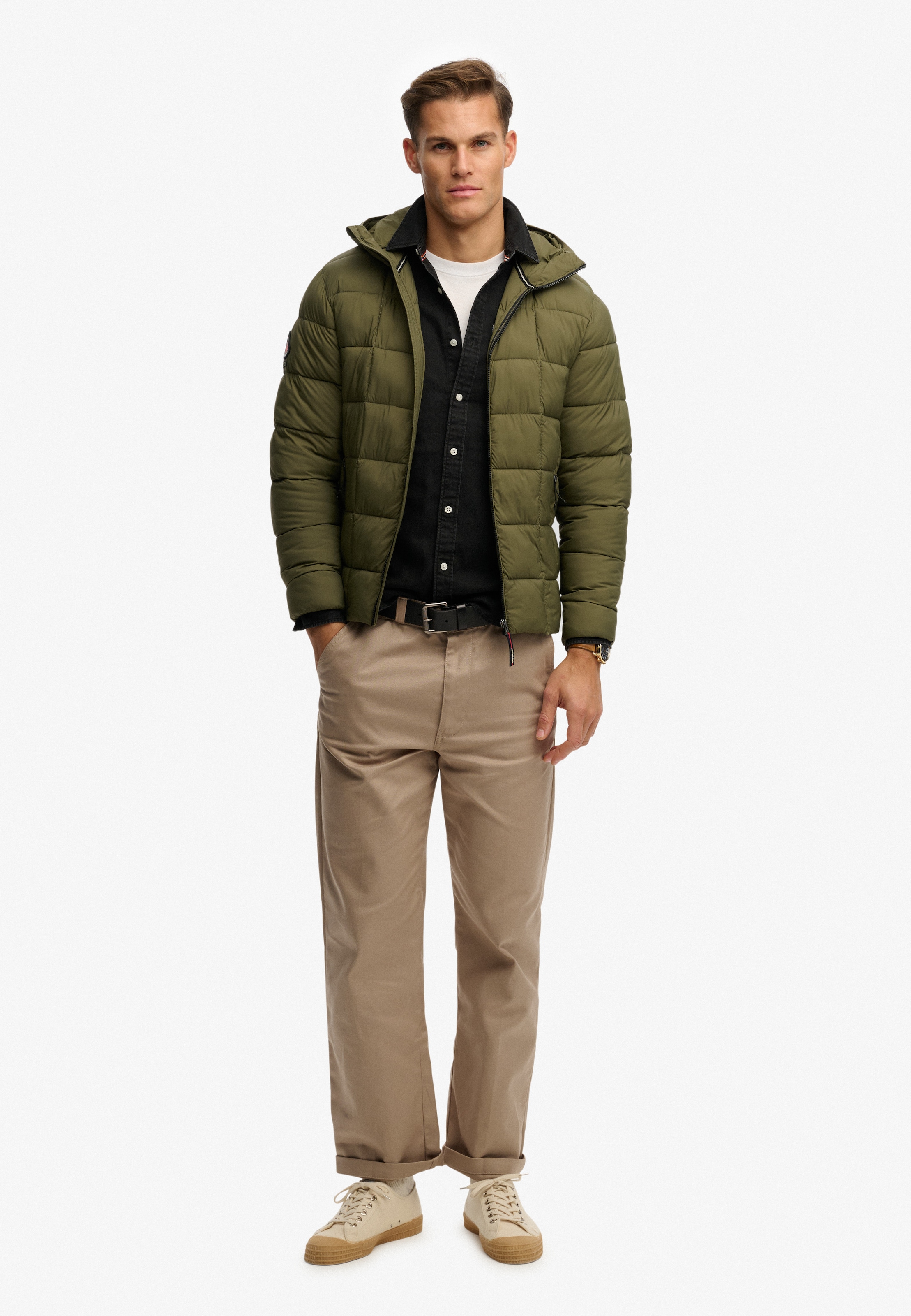 Superdry Steppjacke »HOOD BOX QUILT FUJI LITE JKT«