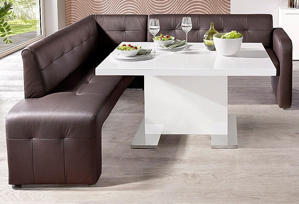exxpo - sofa fashion Essbank »Barista, bequem und elegant, hohe Bodenfreiheit,« Eckbank Barista bequem und elegant, hochwertige Detailverarbeitung