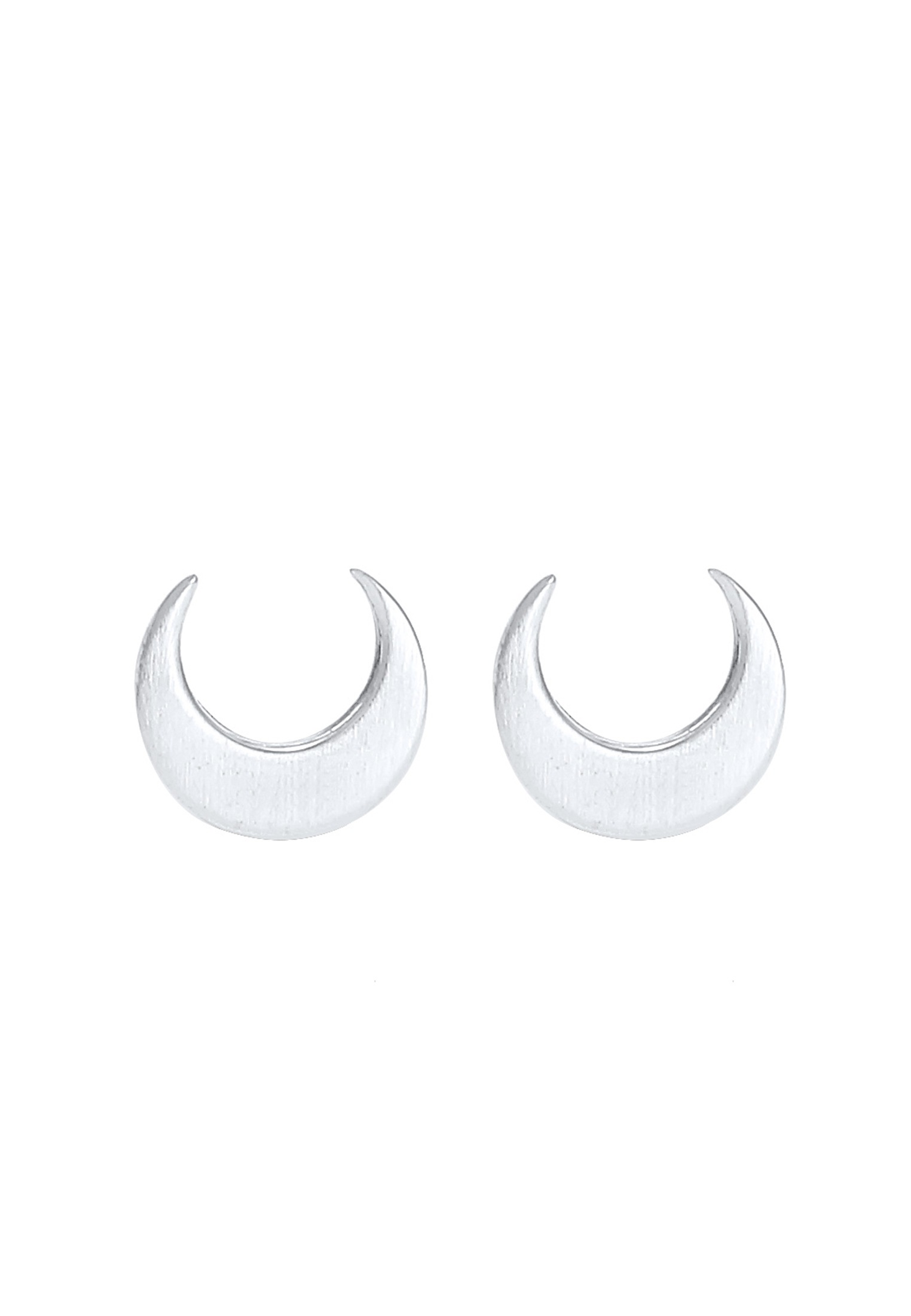 Elli Paar Ohrstecker »Ohrringe Mond Halbmond Matt 925 Silber«