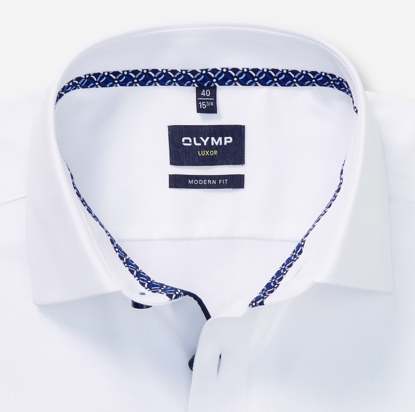 OLYMP Businesshemd »Luxor Modern Fit New-Kentkragen«, kontrastfarbene Details an Krageninnenseite, modern fit