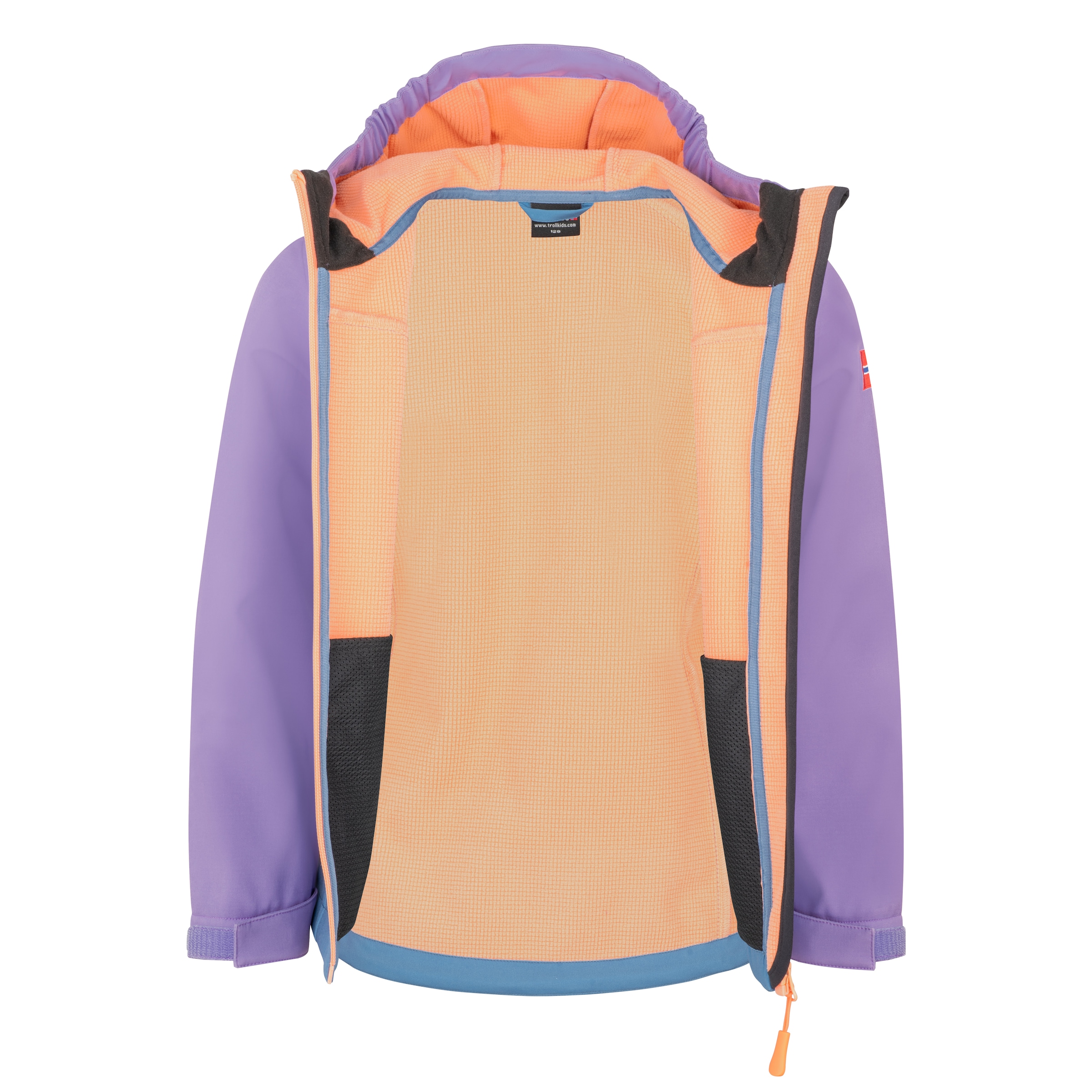 TROLLKIDS Softshelljacke »GIRLS KRISTIANSAND JACKET XT« für Trekking und sportliche Aktivitäten, wasserabweisend
