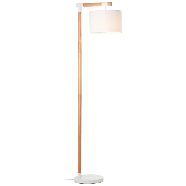 Brilliant Stehlampe »Eloi«, 1 flammig-flammig, mit weißem Stoffschirm,  167,5 cm Höhe, E27, Holz/Textil, natur/weiß bestellen im OTTO Online Shop