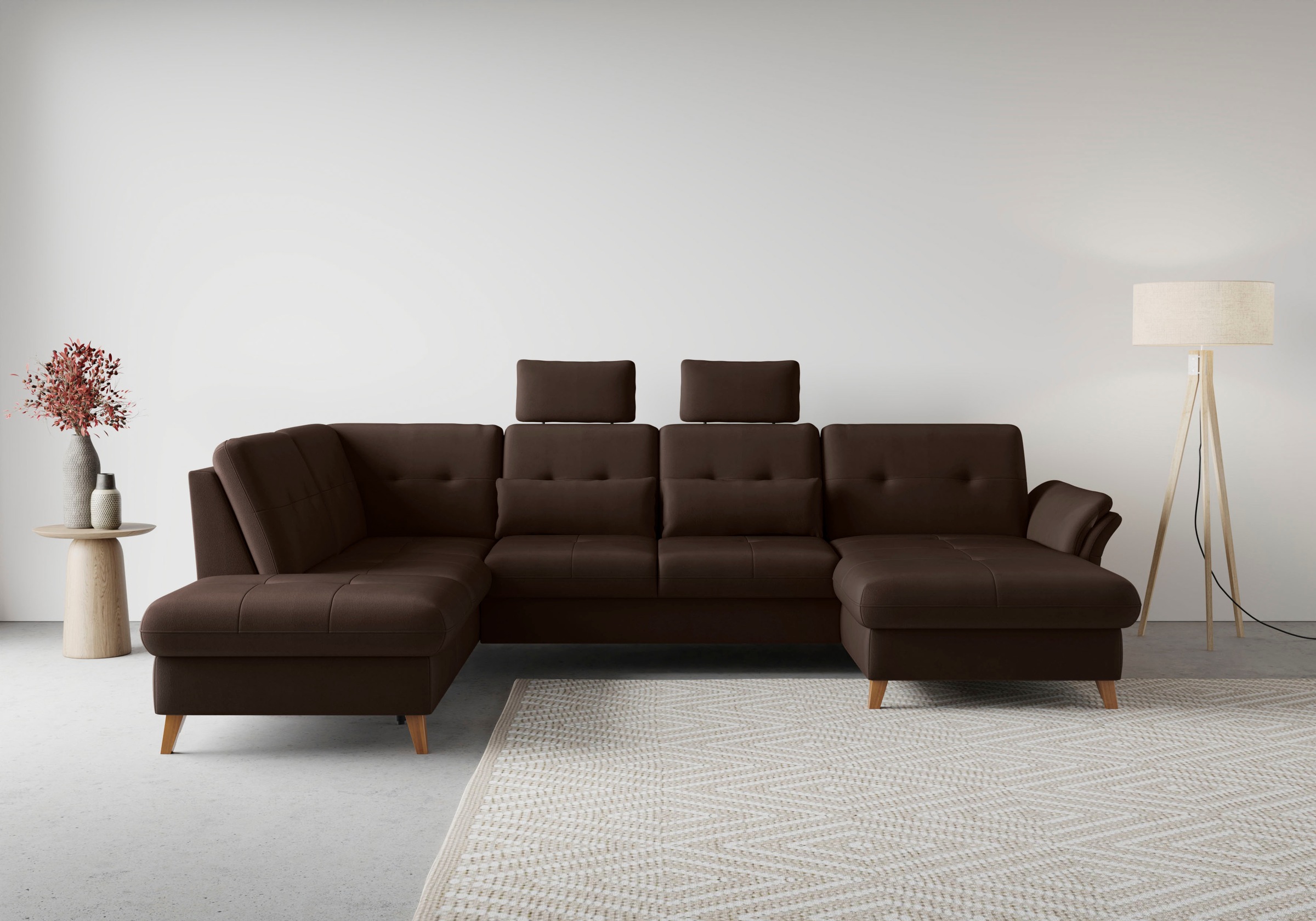 sit&more Wohnlandschaft »Göteborg« inkl. Sitztiefenverstellung, wahlweise mit Bettfunktion & Bettkasten