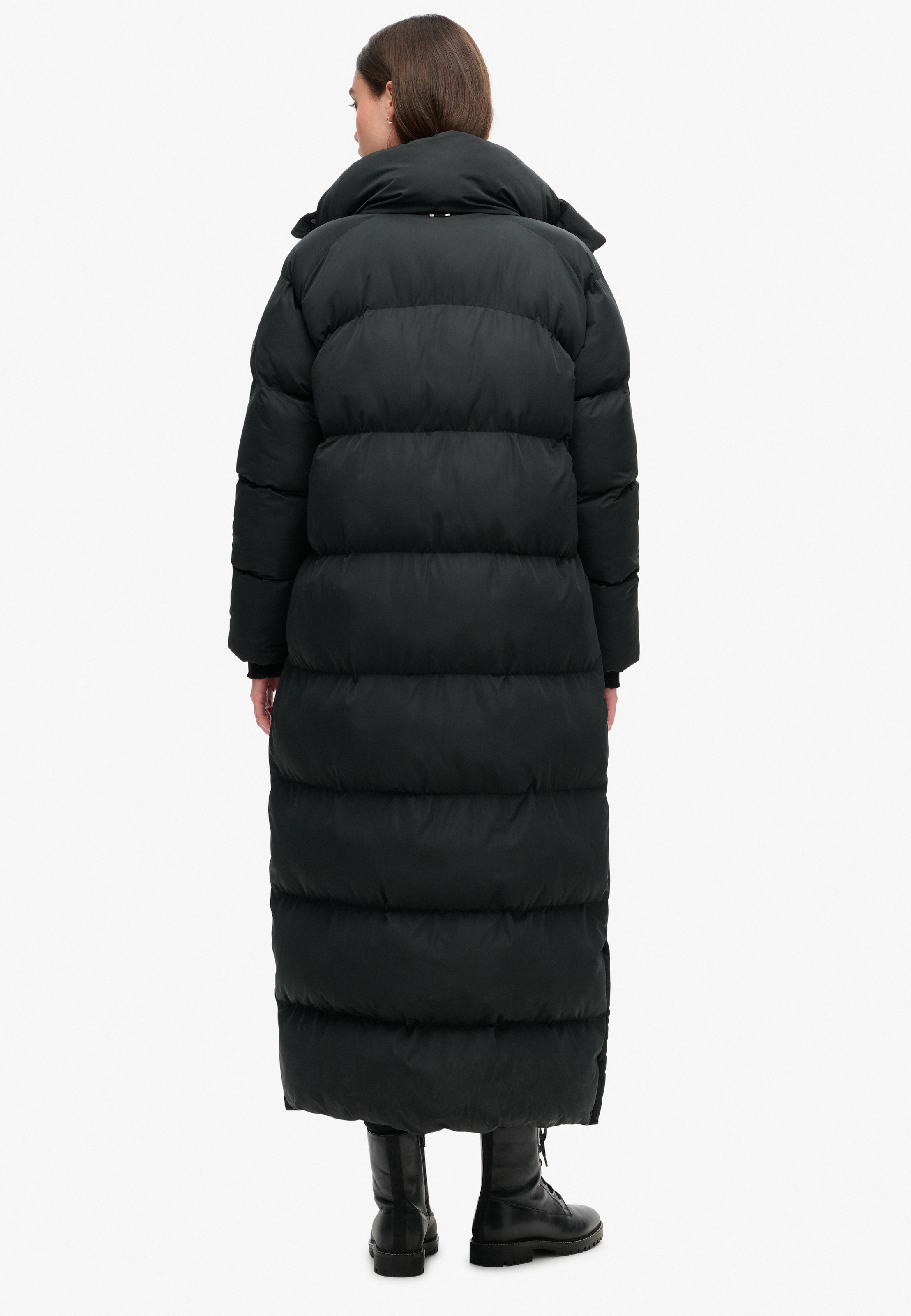 Superdry Steppjacke »MAXI LONGLINE PUFFER JACKET« mit Kapuze