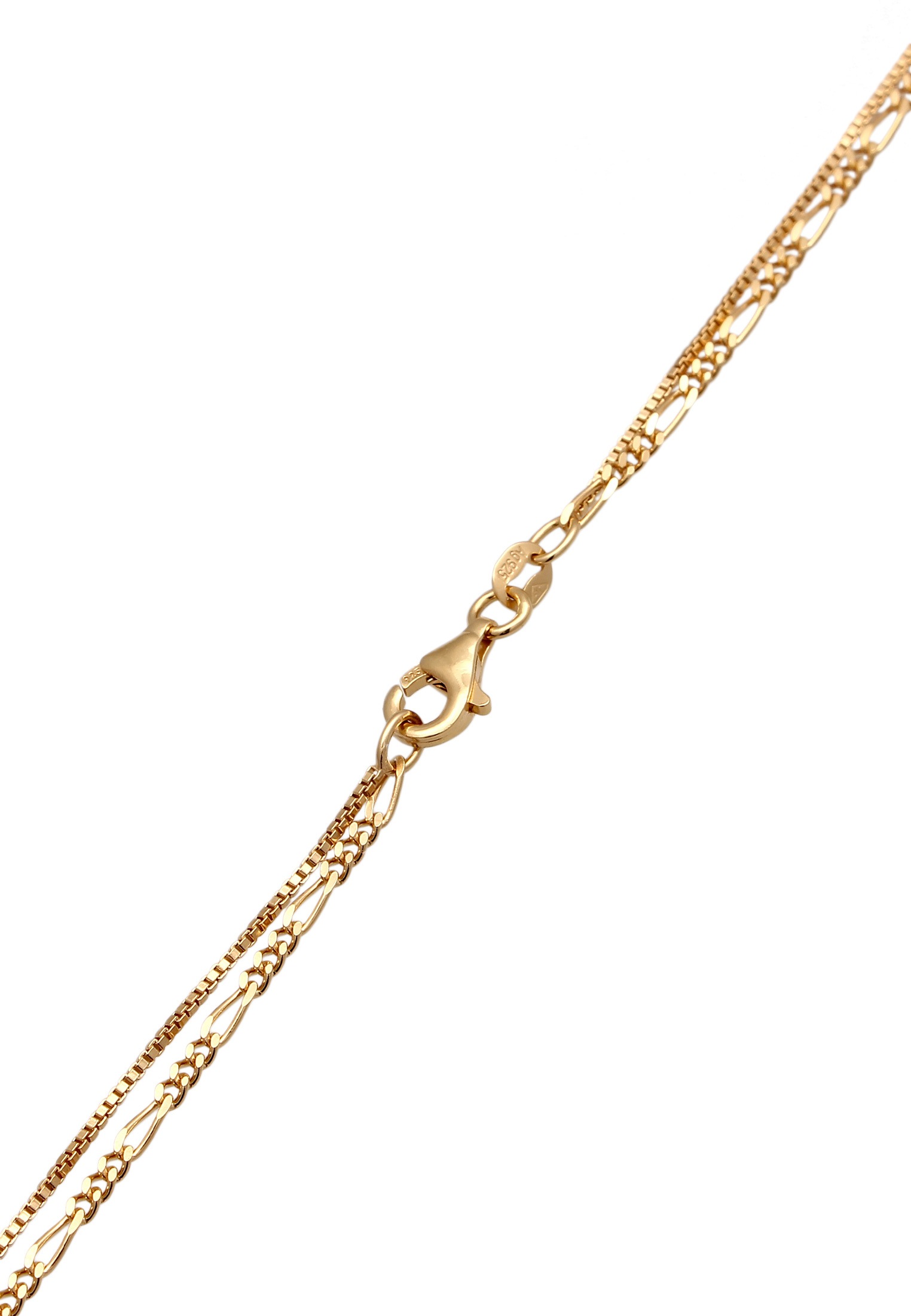 Elli Silberkette »Halskette Layer Tropfen 2-lagig 925 Sterling Silber«