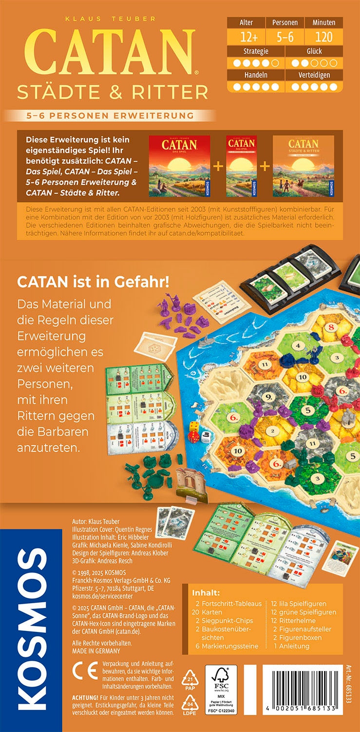 Kosmos Spiel »CATAN Städte & Ritter«, Made in Germany